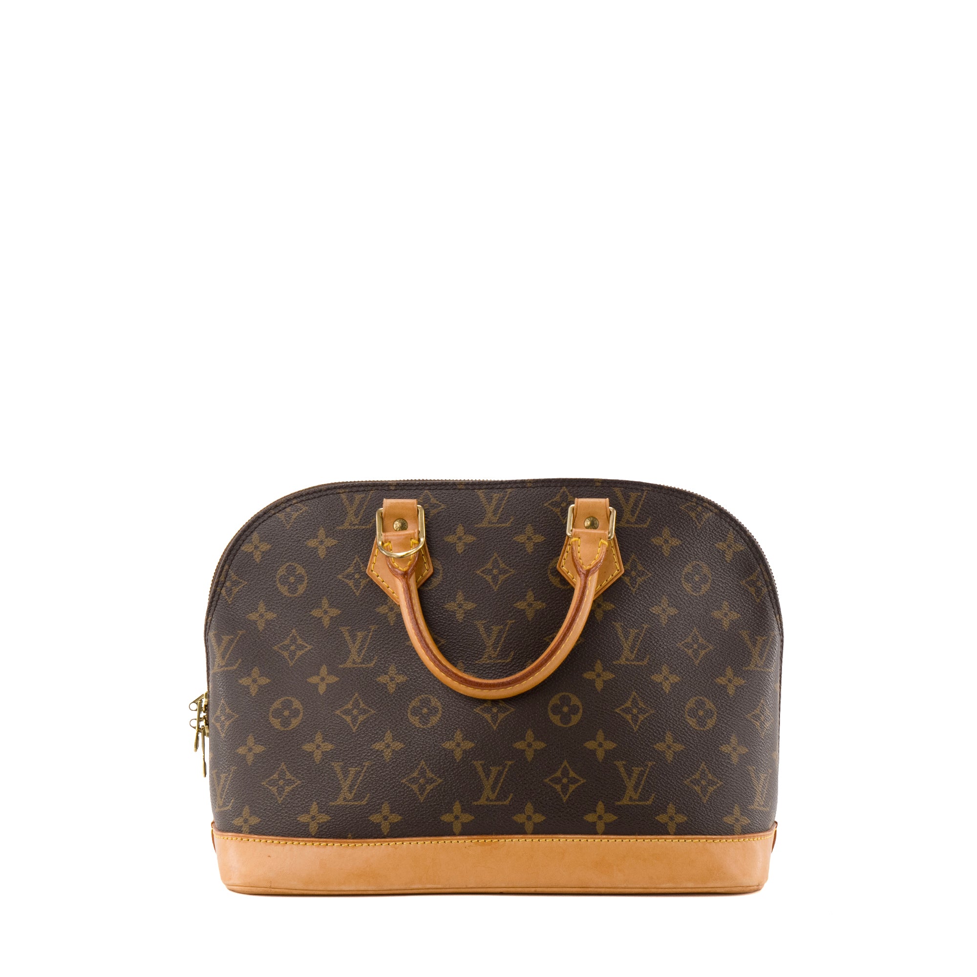 LOUIS VUITTON - Sac à main Alma PM Louis Vuitton en toile enduite monogrammée vintage