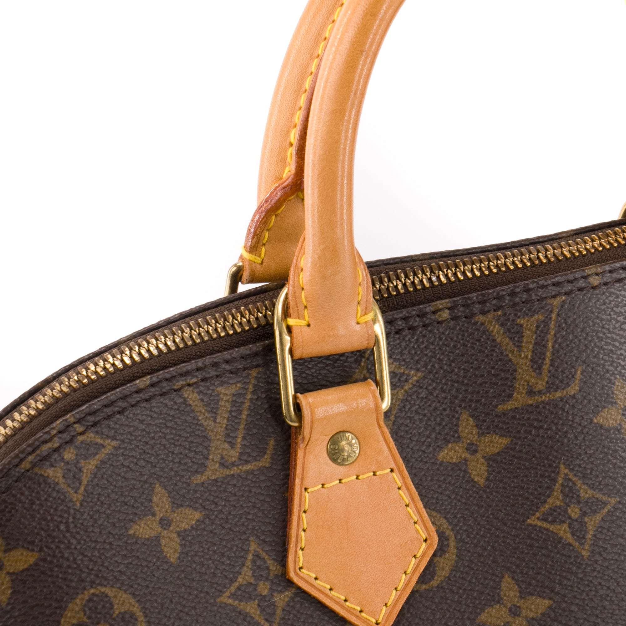 LOUIS VUITTON - Sac à main Alma PM Louis Vuitton en toile enduite monogrammée vintage