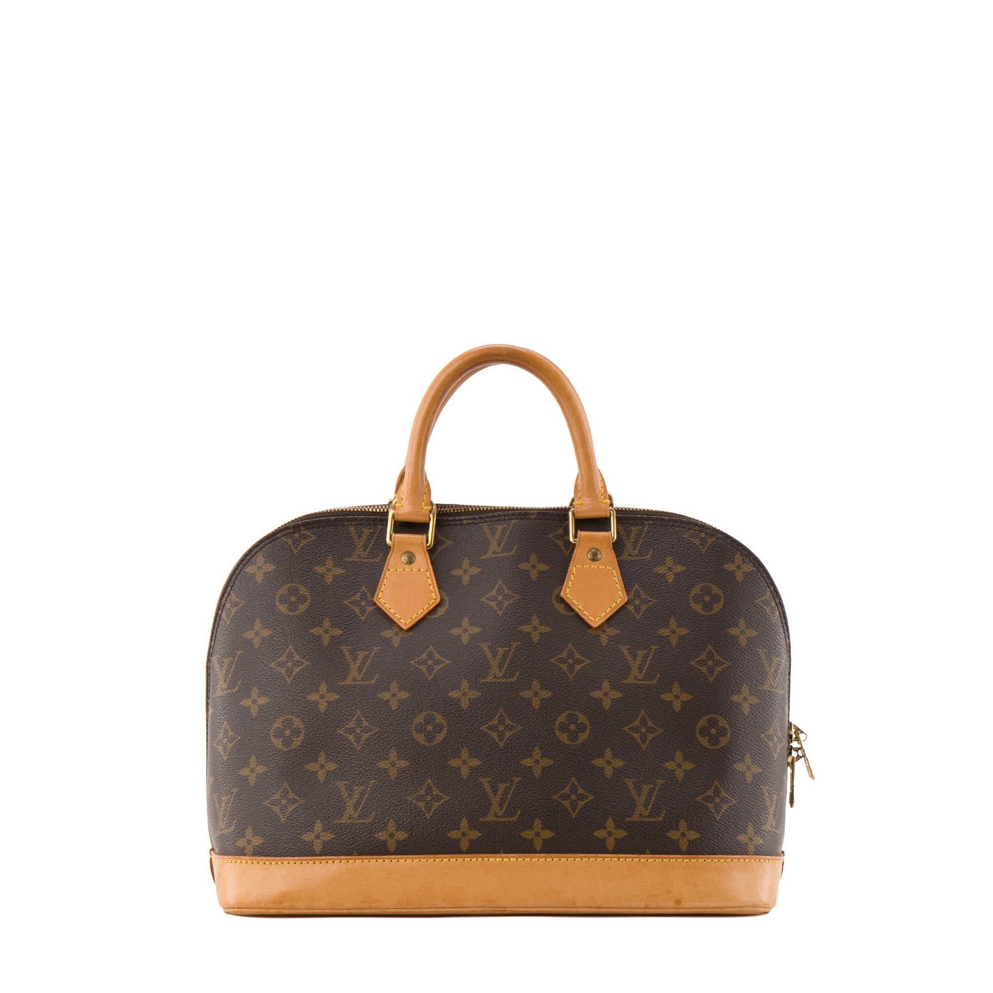 LOUIS VUITTON - Sac à main Alma PM Louis Vuitton en toile enduite monogrammée vintage