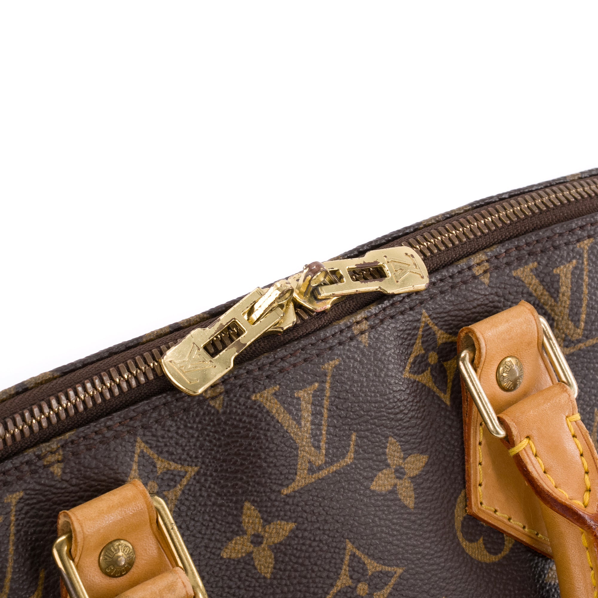 LOUIS VUITTON - Sac à main Alma PM Louis Vuitton en toile enduite monogrammée vintage