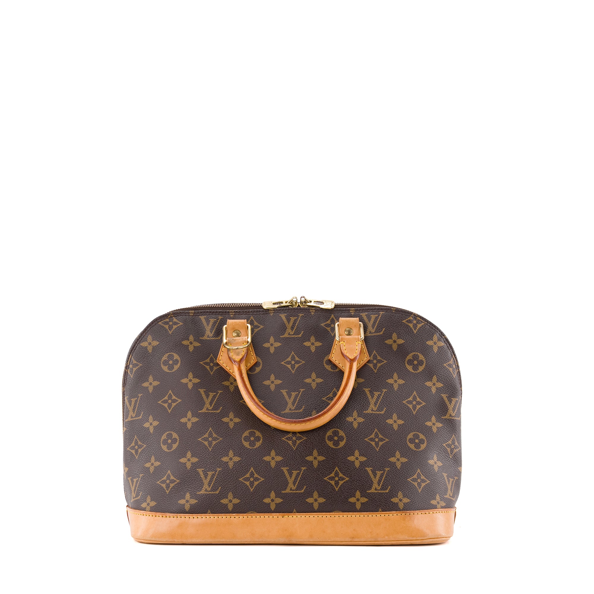 LOUIS VUITTON - Sac à main Alma PM Louis Vuitton en toile enduite monogrammée vintage