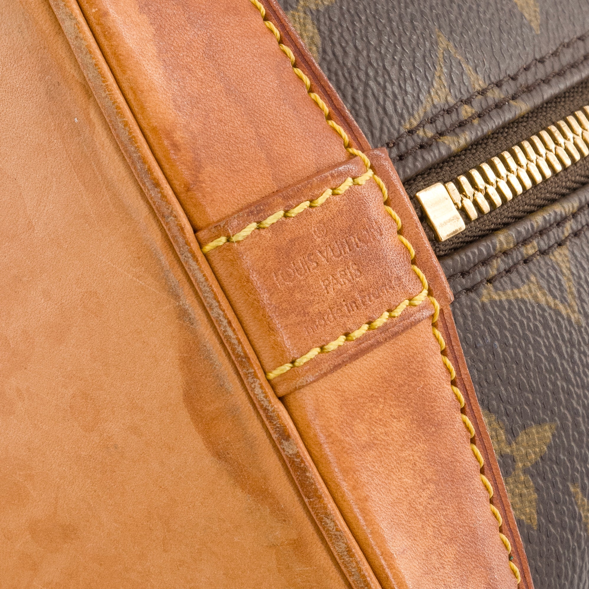 LOUIS VUITTON - Sac à main Alma PM Louis Vuitton en toile enduite monogrammée vintage