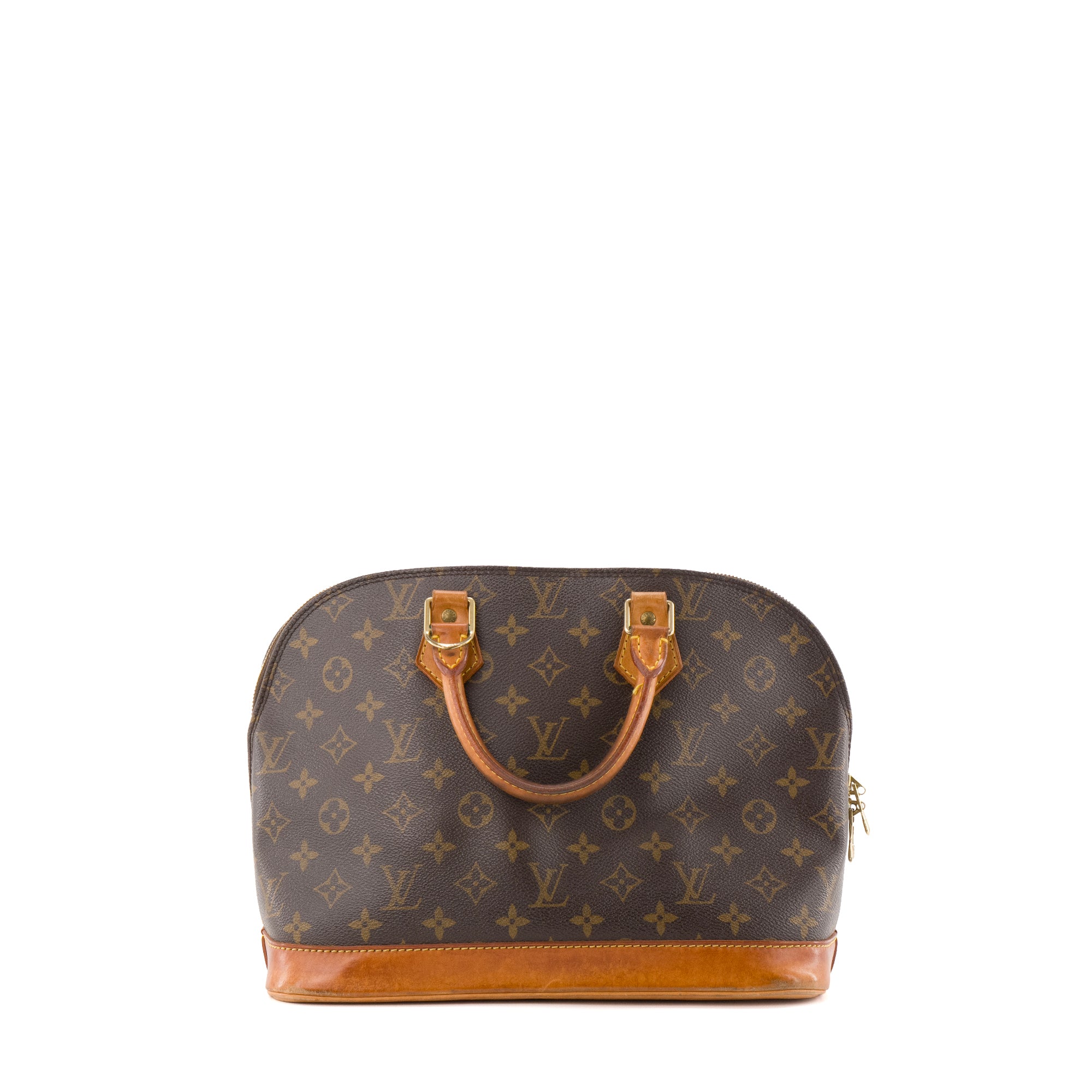 LOUIS VUITTON - Sac à main Alma PM Louis Vuitton en toile enduite monogrammée vintage