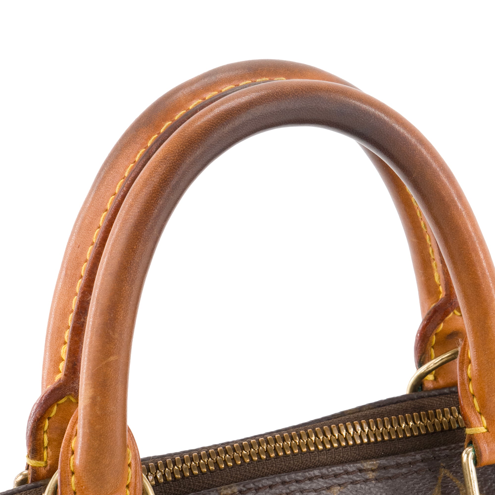 LOUIS VUITTON - Sac à main Alma PM Louis Vuitton en toile enduite monogrammée vintage