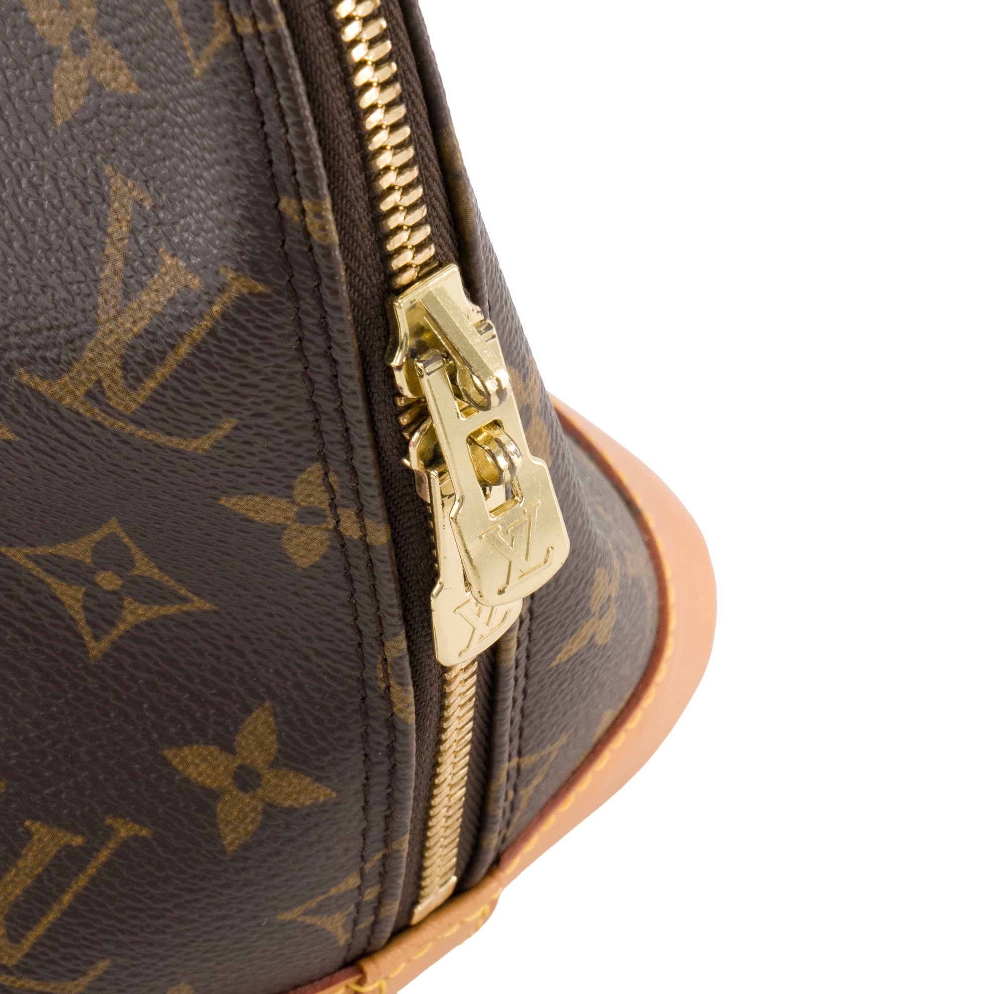 LOUIS VUITTON - Sac à main Alma PM Louis Vuitton en toile enduite monogrammée vintage