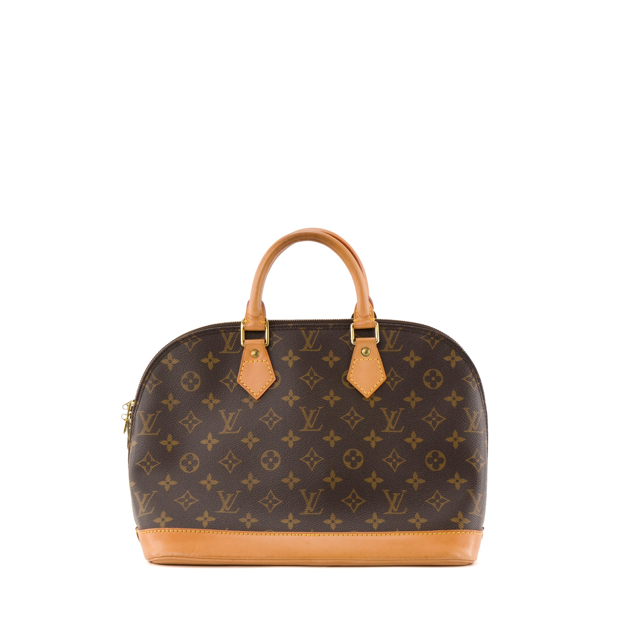 LOUIS VUITTON - Sac à main Alma PM Louis Vuitton en toile enduite monogrammée vintage