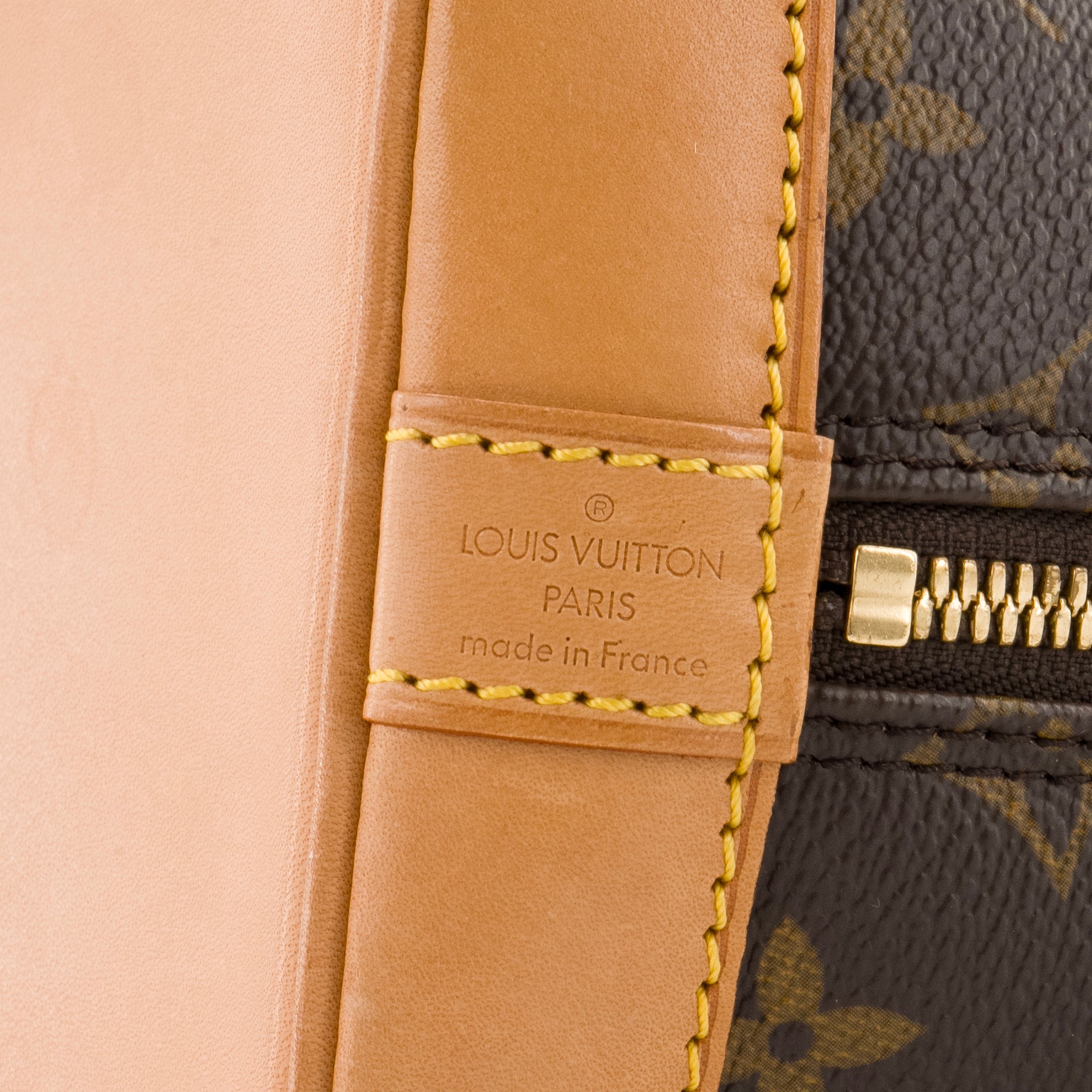 LOUIS VUITTON - Sac à main Alma PM Louis Vuitton en toile enduite monogrammée vintage