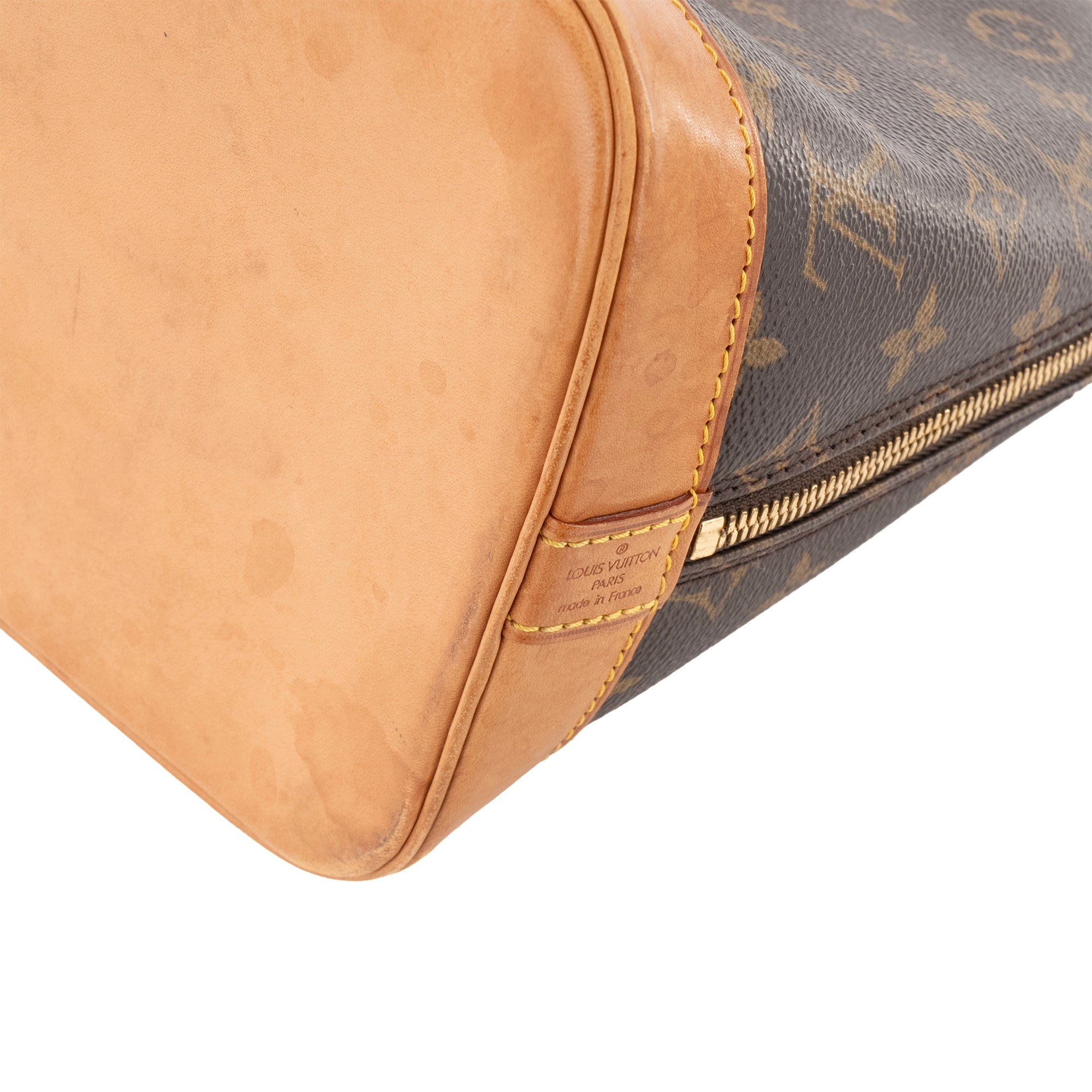 LOUIS VUITTON - Sac à main Alma PM Louis Vuitton en toile enduite monogrammée vintage