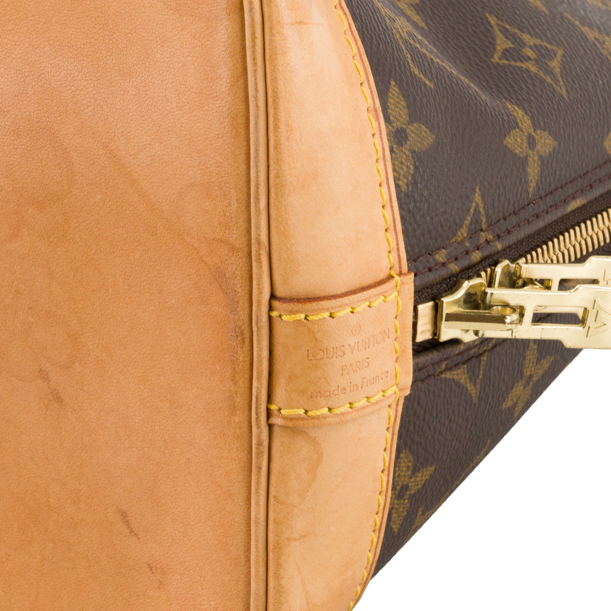 LOUIS VUITTON - Sac à main Alma PM Louis Vuitton en toile enduite monogrammée