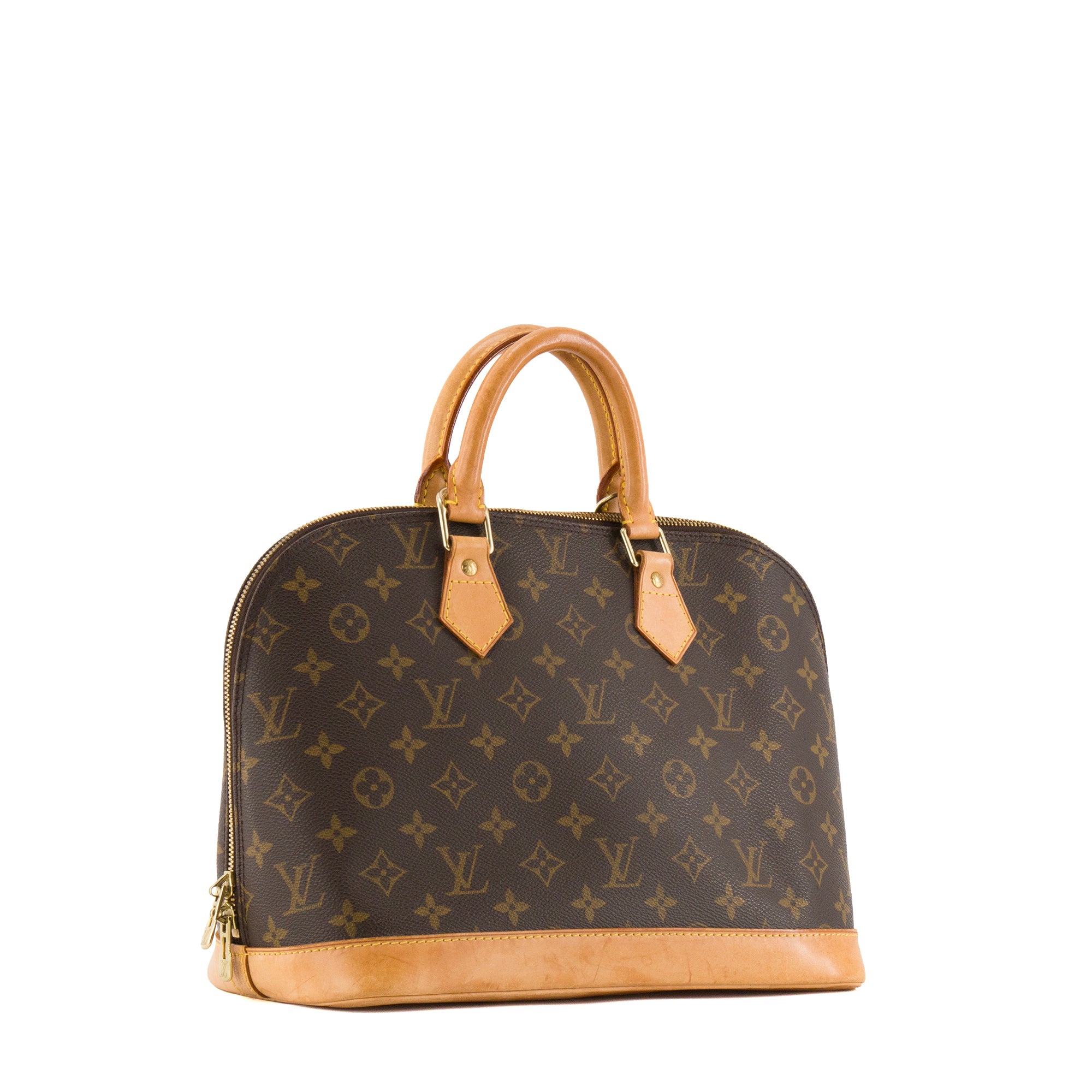 LOUIS VUITTON - Sac à main Alma PM Louis Vuitton en toile enduite monogrammée