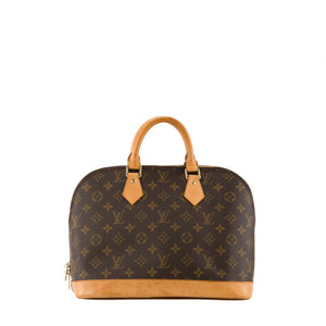 LOUIS VUITTON - Sac à main Alma PM Louis Vuitton en toile enduite monogrammée