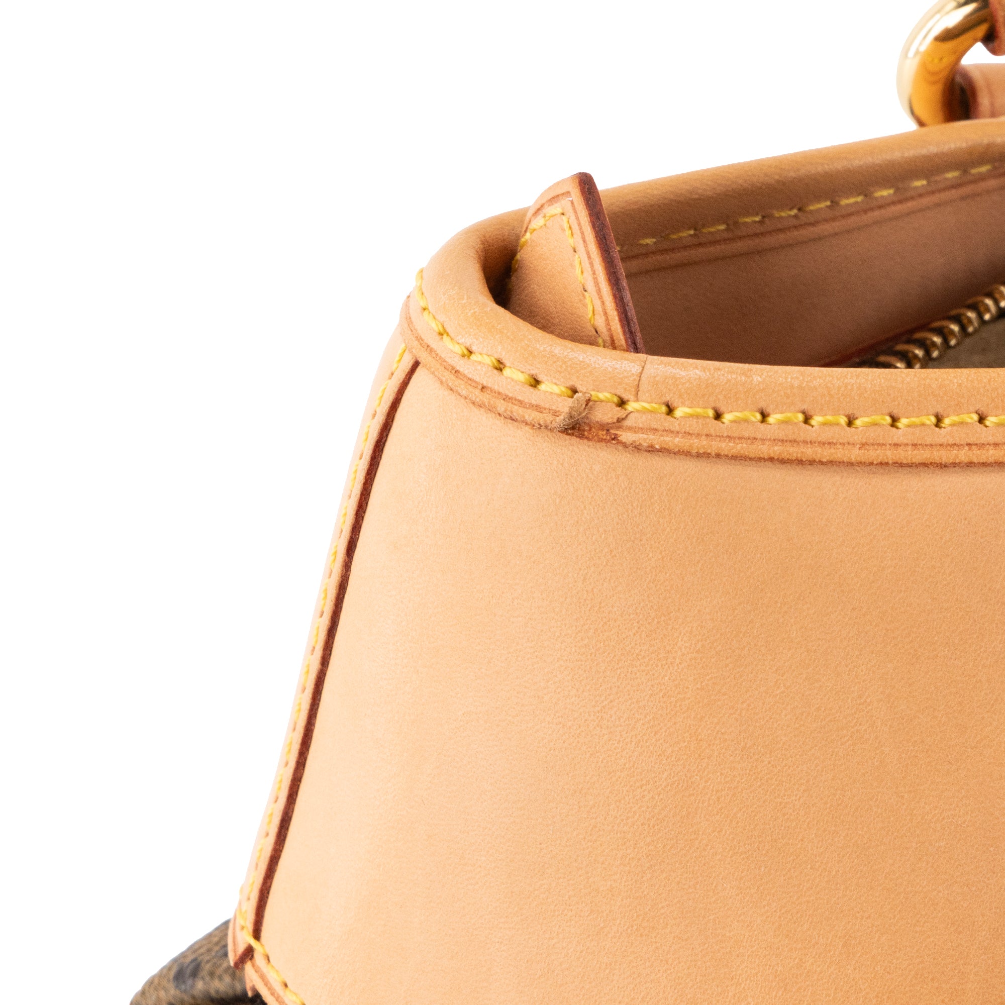 LOUIS VUITTON - Sac à main Boétie PM Louis Vuitton en toile enduite monogrammée marron vintage