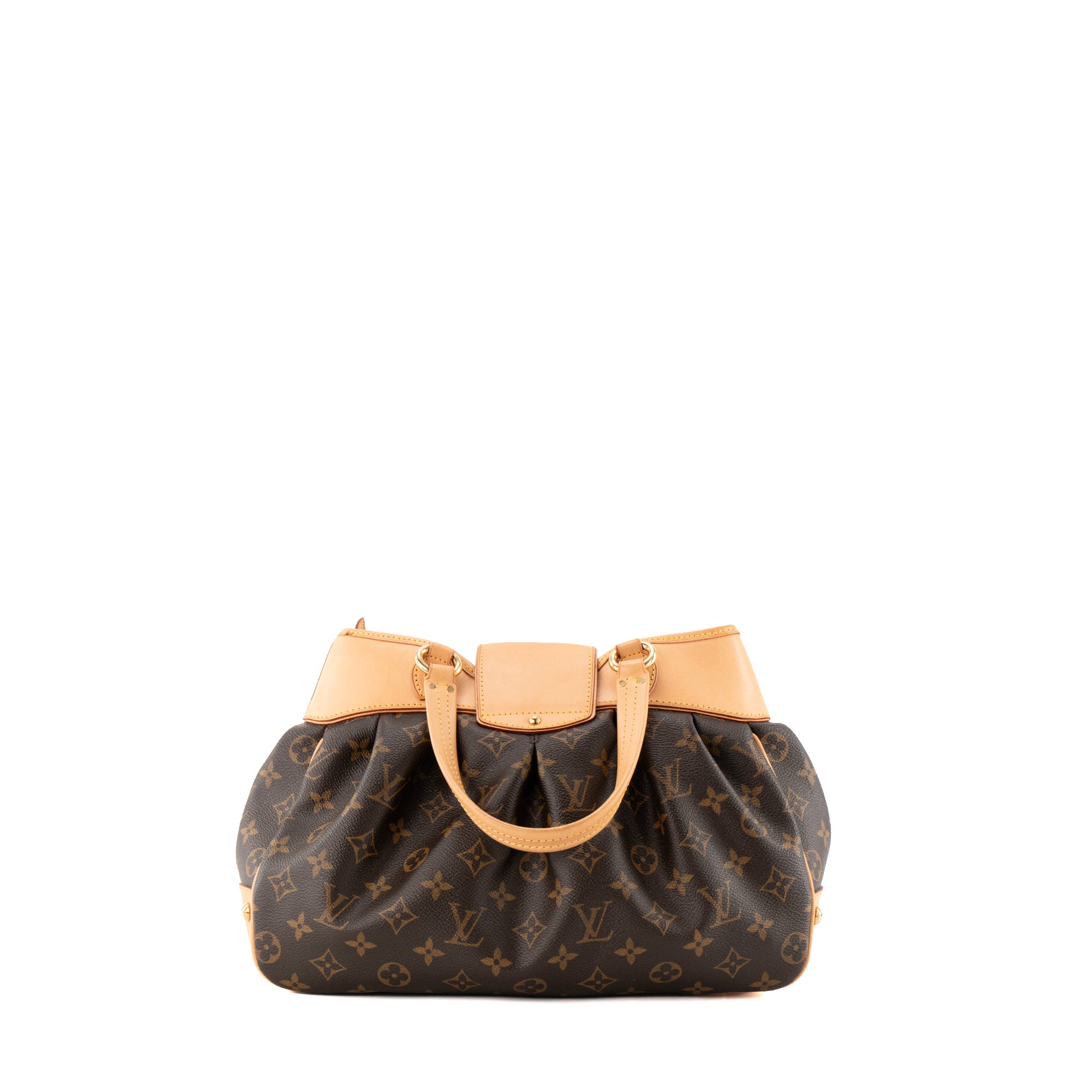 LOUIS VUITTON - Sac à main Boétie PM Louis Vuitton en toile enduite monogrammée marron vintage