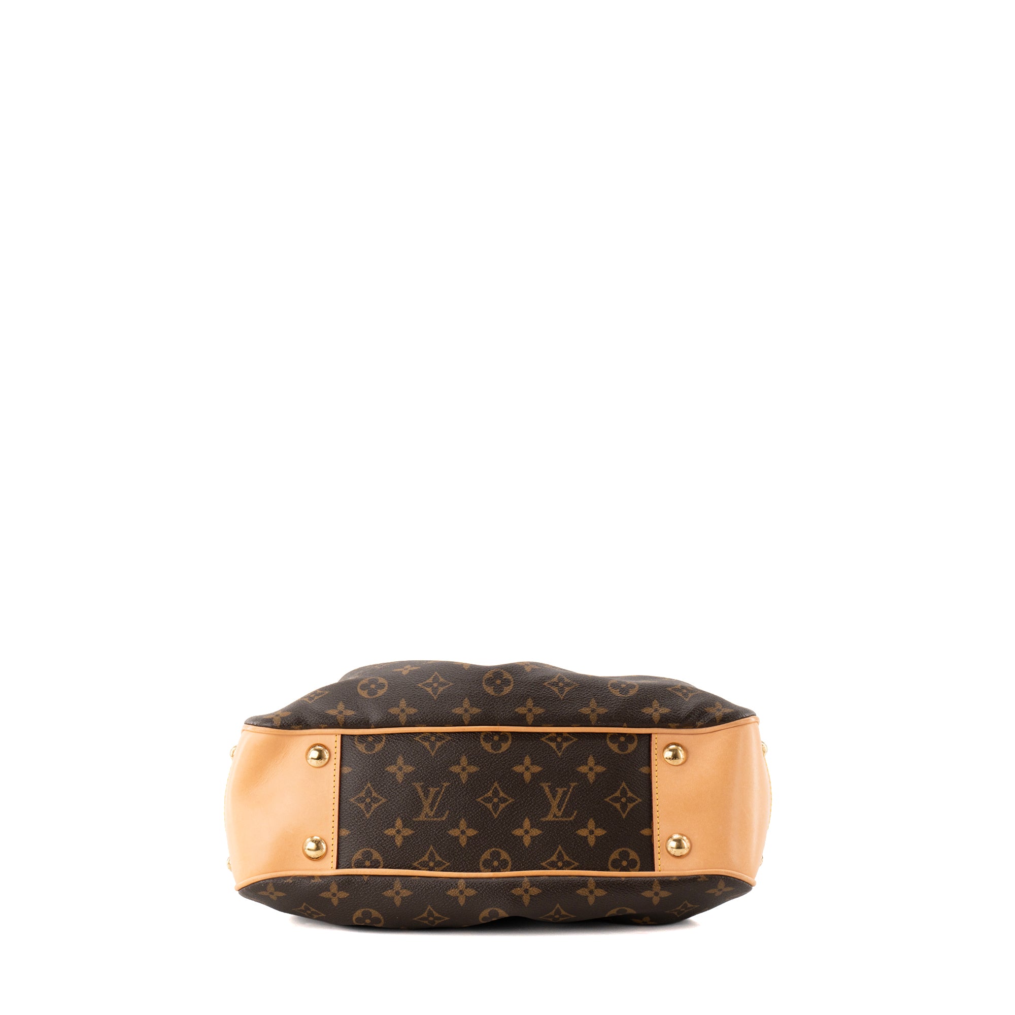 LOUIS VUITTON - Sac à main Boétie PM Louis Vuitton en toile enduite monogrammée marron vintage