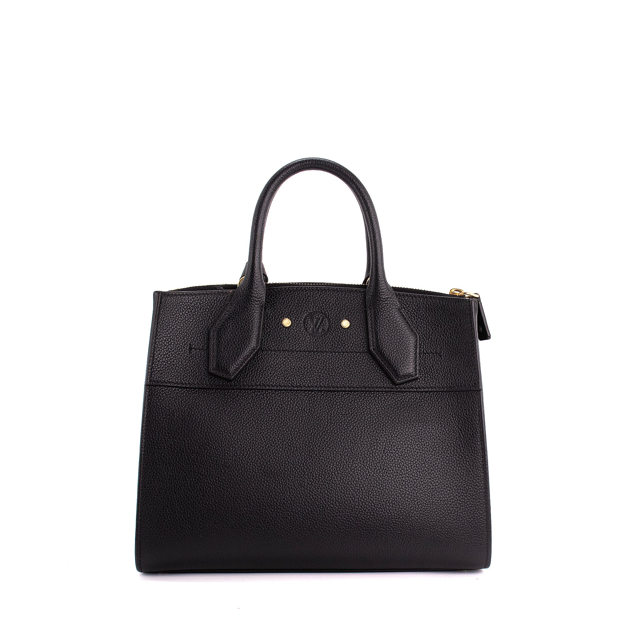 LOUIS VUITTON - Louis Vuitton City Steamer handbag in black grained leather
