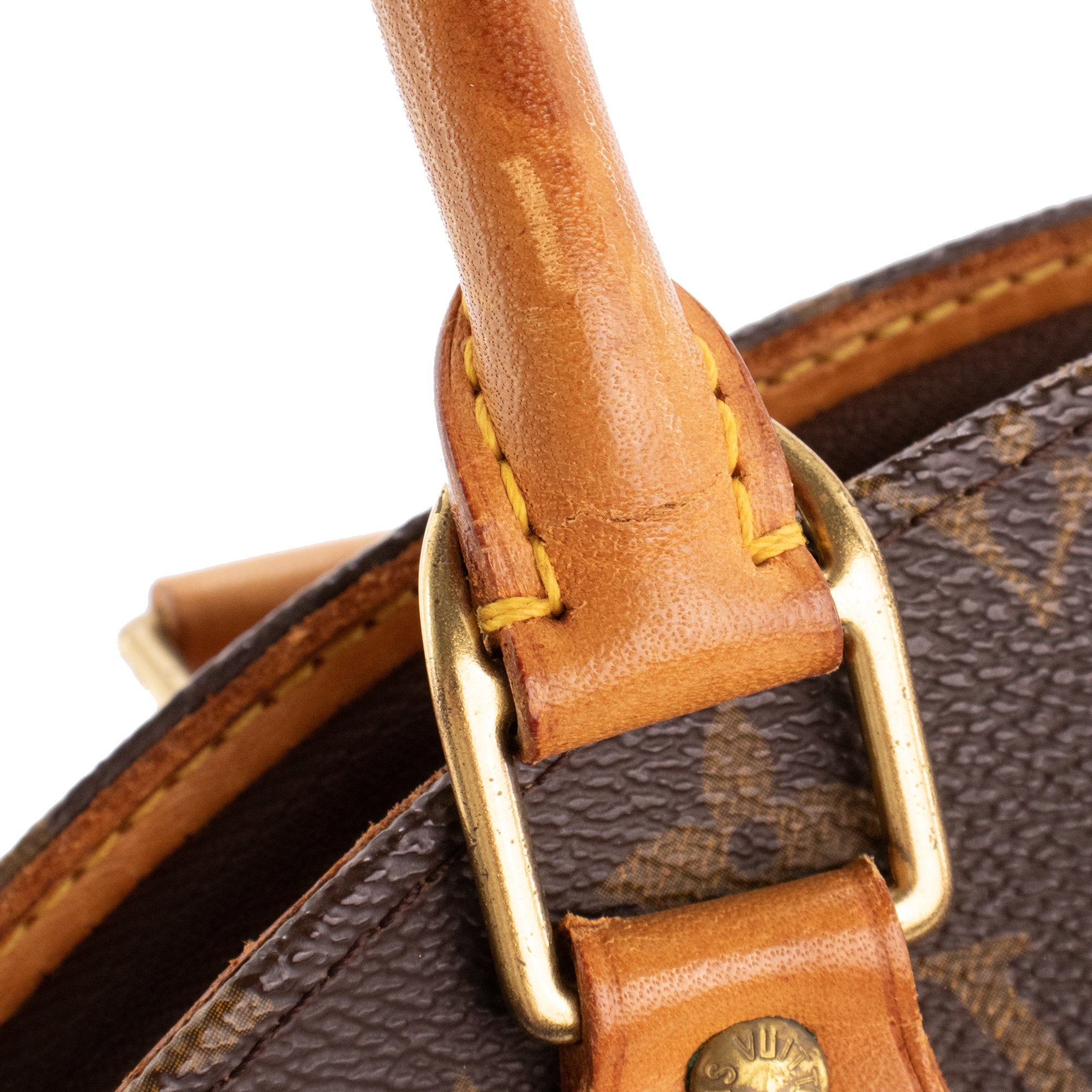 LOUIS VUITTON - Sac à main Ellipse Louis Vuitton en toile enduite monogrammée vintage