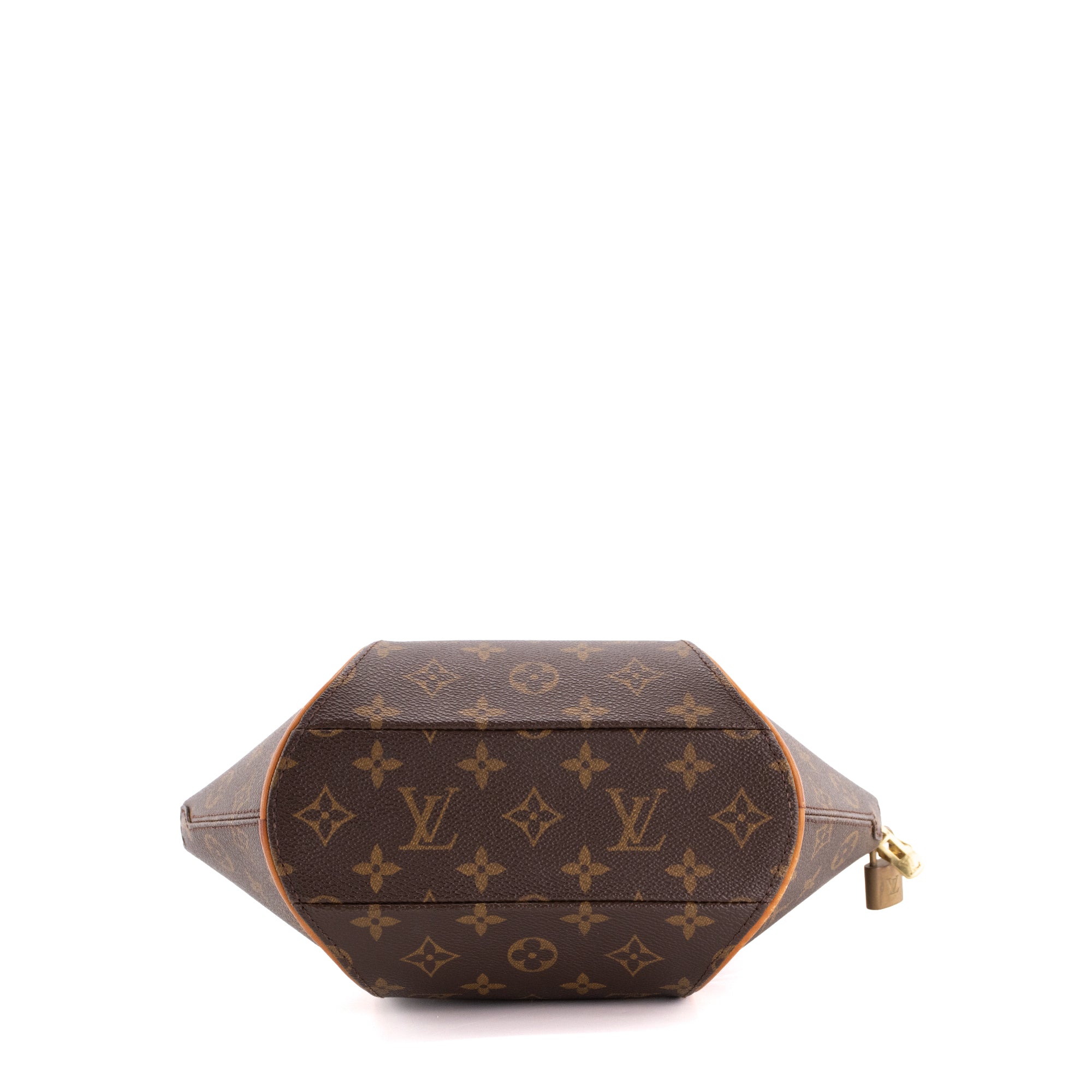 LOUIS VUITTON - Sac à main Ellipse Louis Vuitton en toile enduite monogrammée vintage