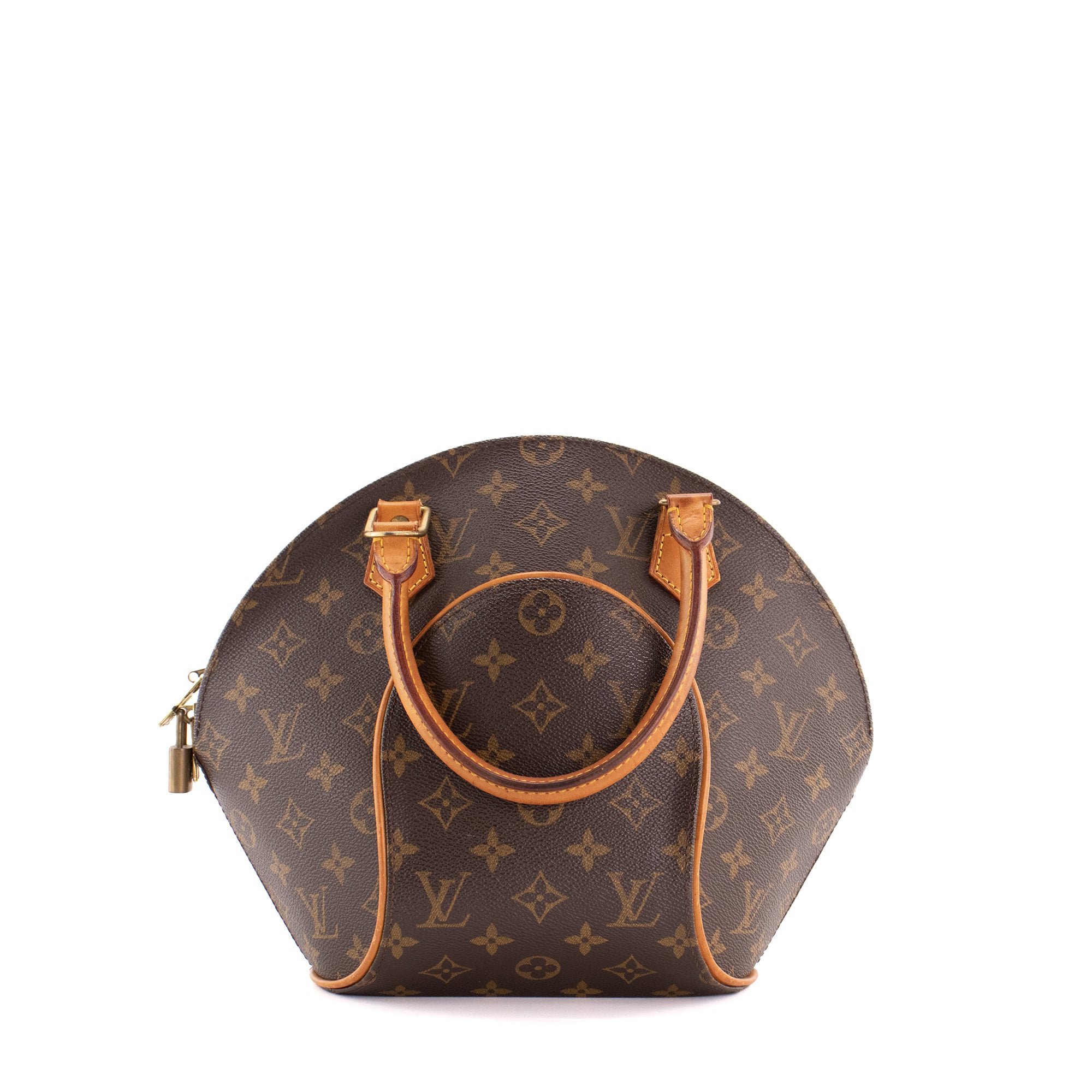 LOUIS VUITTON - Sac à main Ellipse Louis Vuitton en toile enduite monogrammée vintage