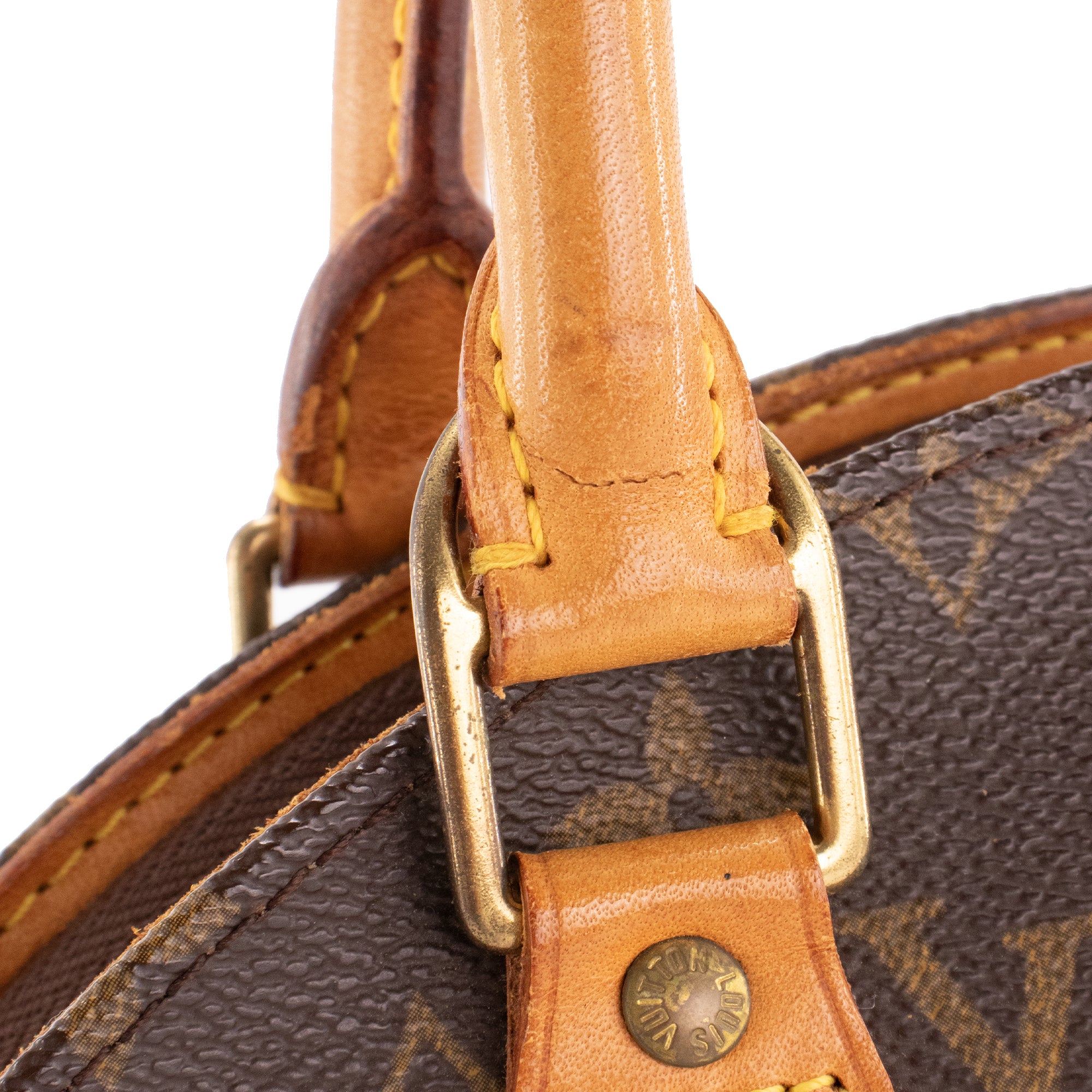 LOUIS VUITTON - Sac à main Ellipse Louis Vuitton en toile enduite monogrammée vintage