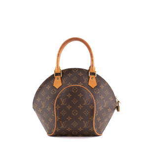 LOUIS VUITTON - Sac à main Ellipse Louis Vuitton en toile enduite monogrammée vintage