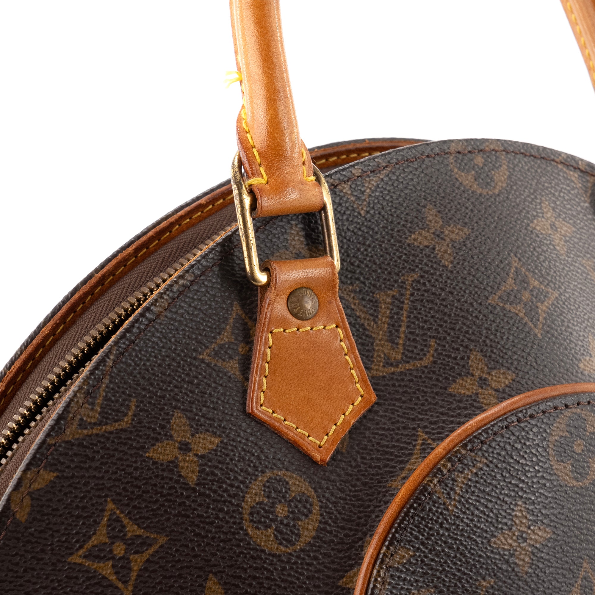 LOUIS VUITTON - Sac à main Ellipse Louis Vuitton en toile enduite monogrammée