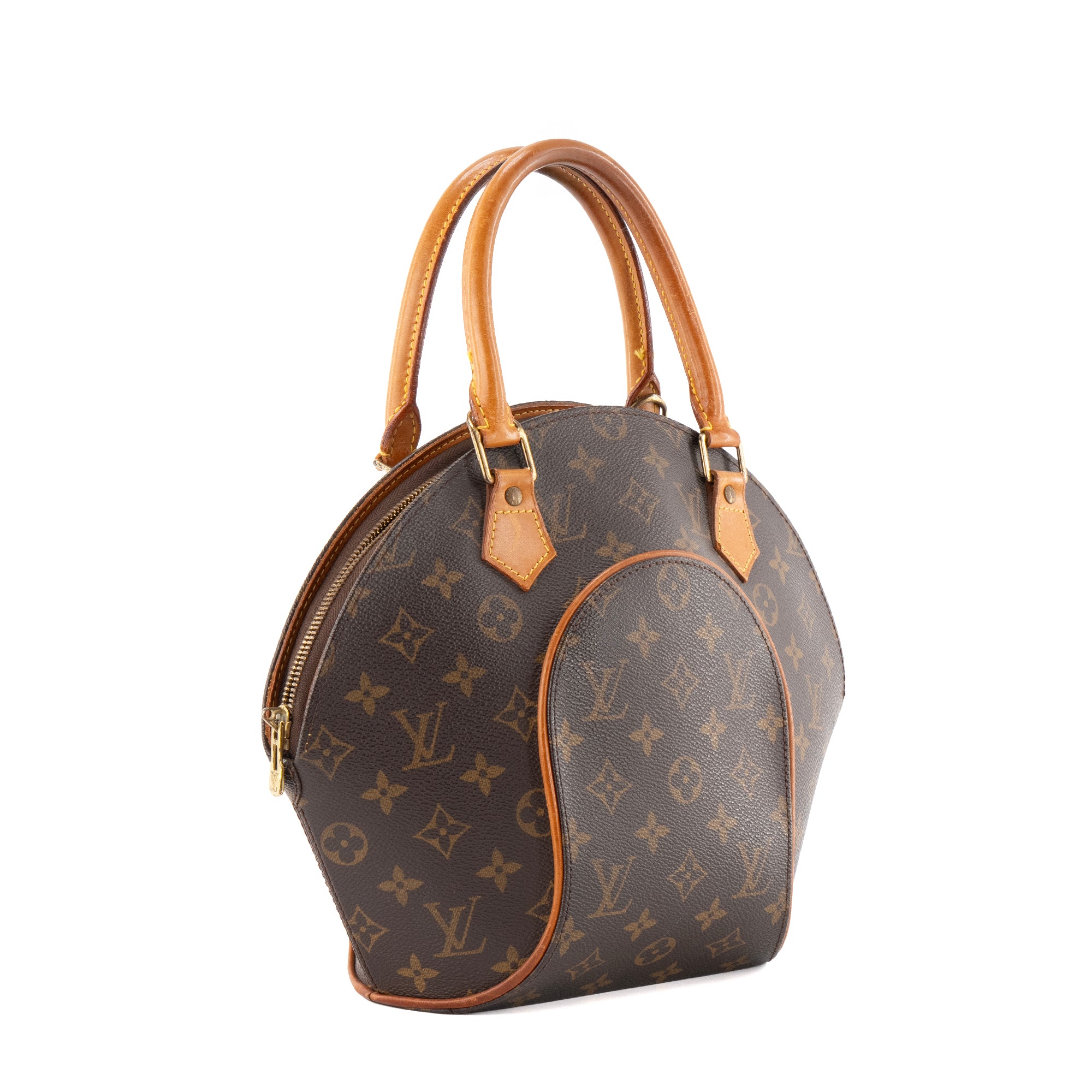 LOUIS VUITTON - Sac à main Ellipse Louis Vuitton en toile enduite monogrammée