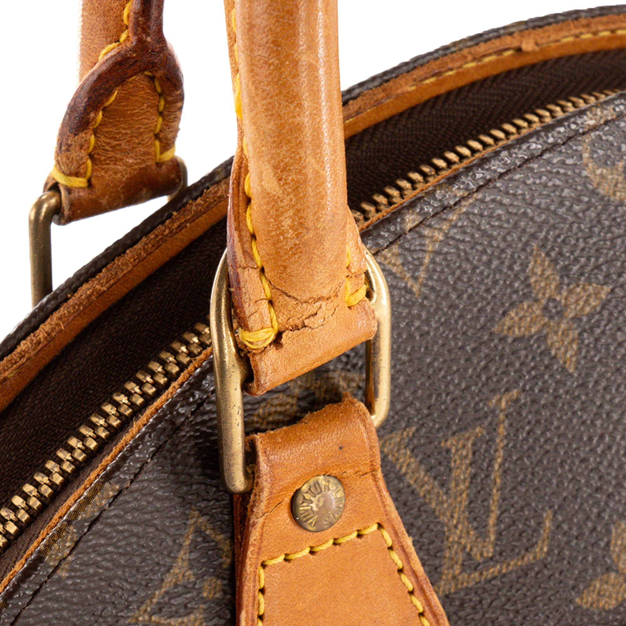 LOUIS VUITTON - Sac à main Ellipse PM Louis Vuitton en toile enduite monogrammée vintage