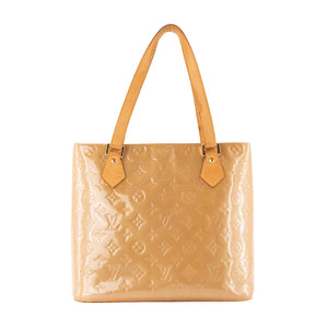 LOUIS VUITTON - Sac à main Houston Louis Vuitton en cuir verni moutarde