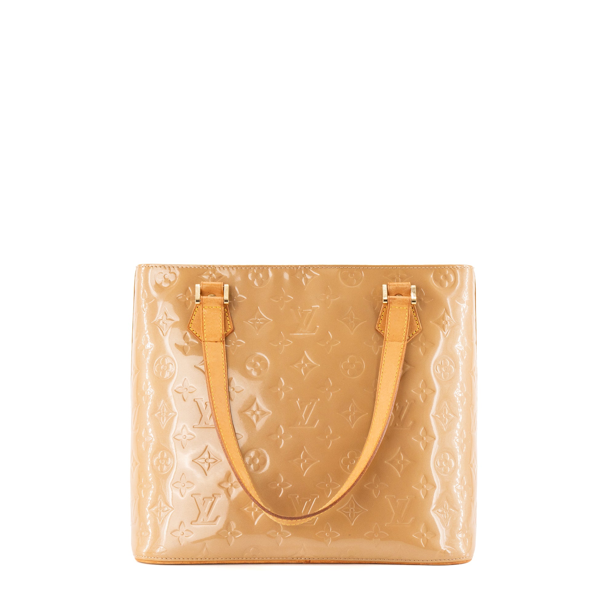 LOUIS VUITTON - Sac à main Houston Louis Vuitton en cuir verni moutarde