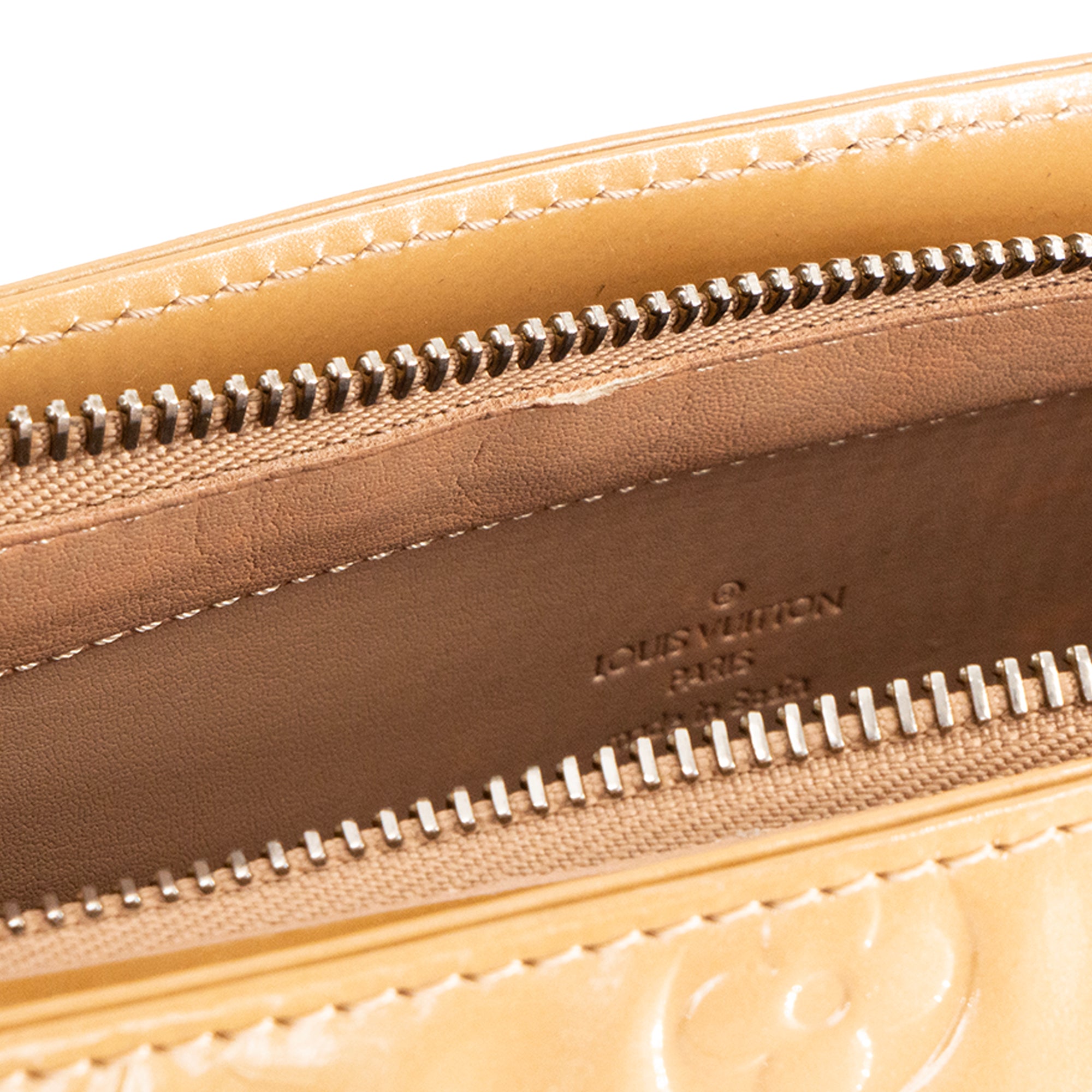 LOUIS VUITTON - Sac à main Houston Louis Vuitton en cuir verni moutarde