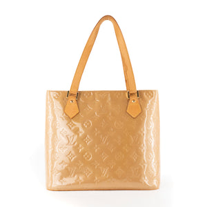 LOUIS VUITTON - Sac à main Houston Louis Vuitton en cuir verni moutarde