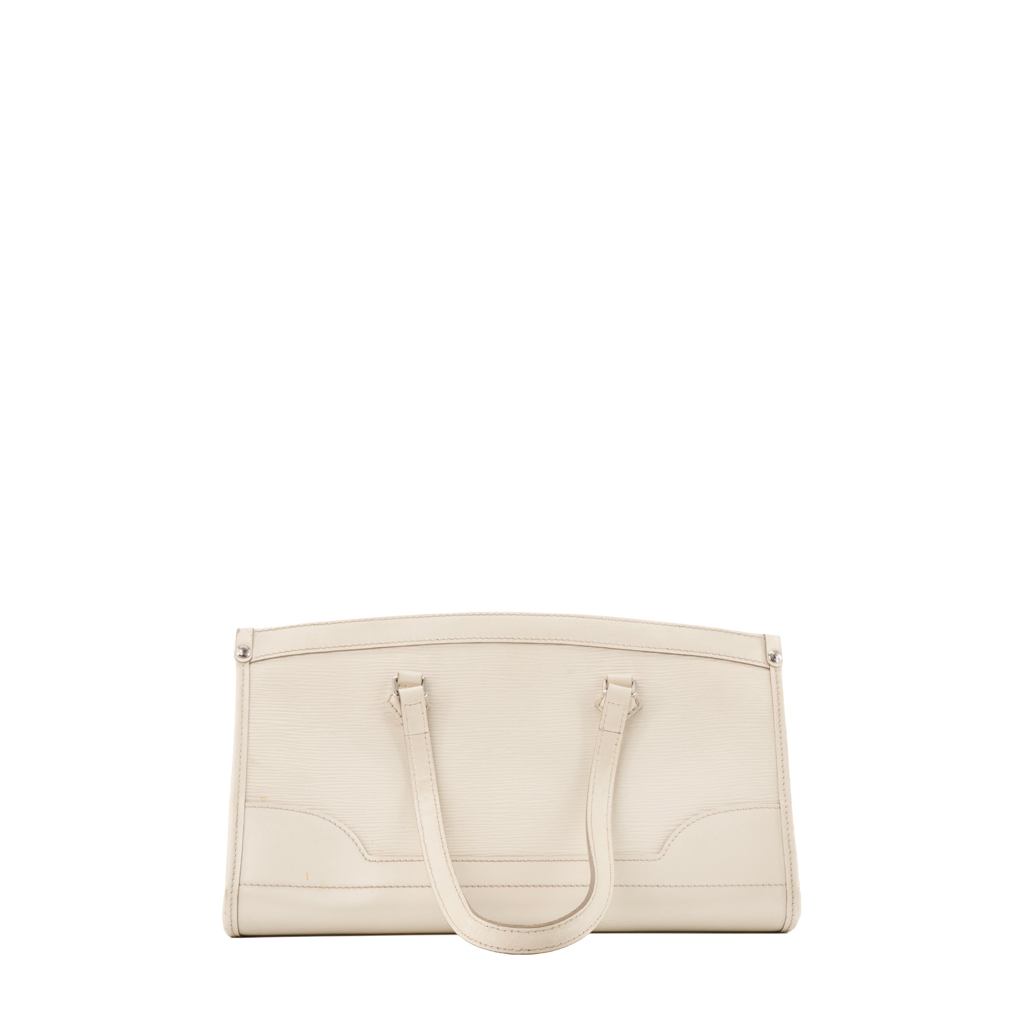 LOUIS VUITTON - Sac à main Madeleine Louis Vuitton en cuir épi ivoire vintage