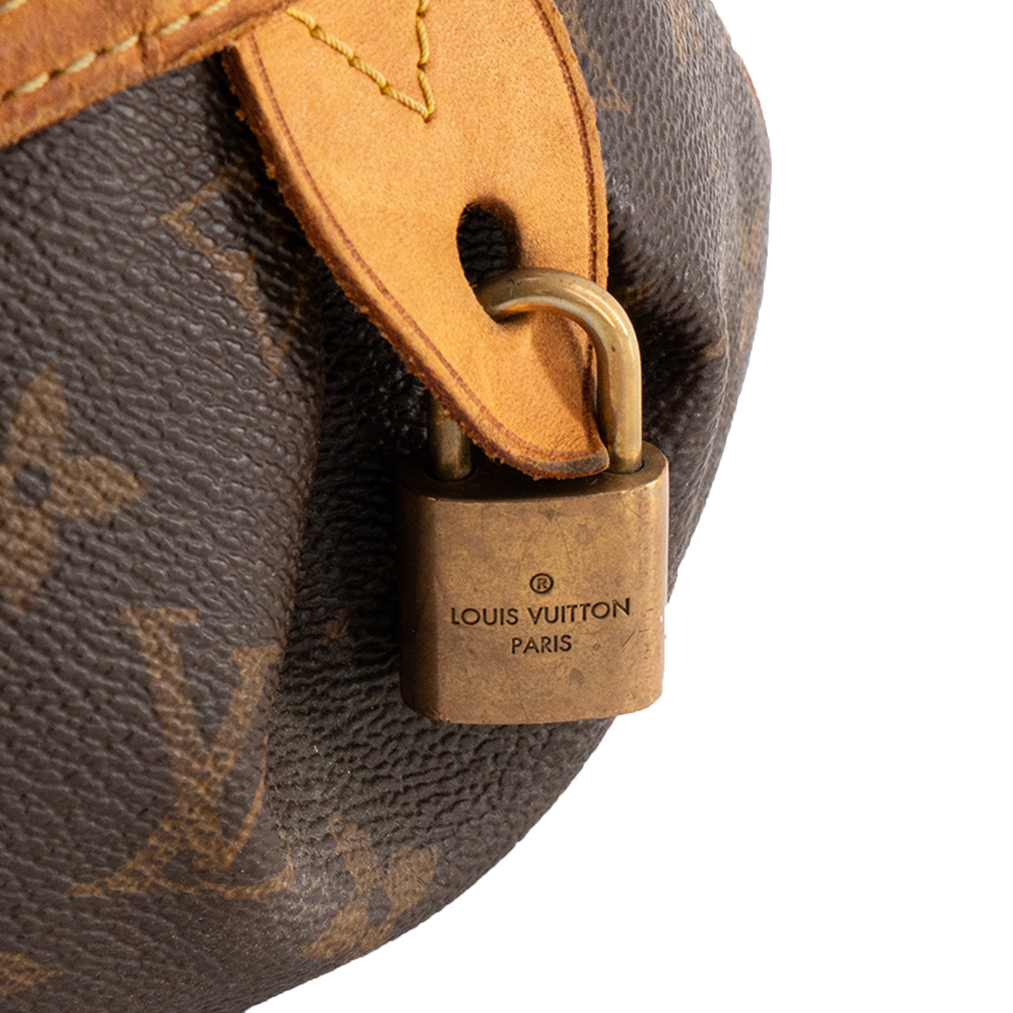 LOUIS VUITTON - Sac à main Montorgueil Louis Vuitton en toile enduite monogrammée marron