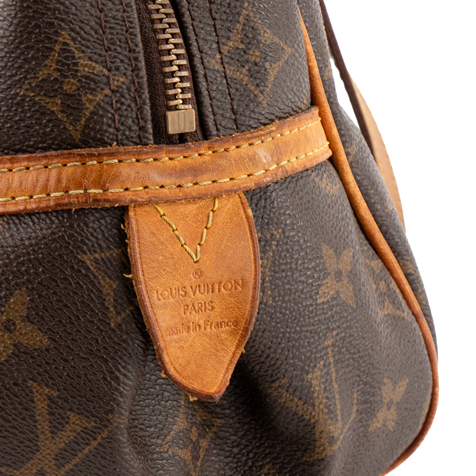 LOUIS VUITTON - Sac à main Montorgueil Louis Vuitton en toile enduite monogrammée marron