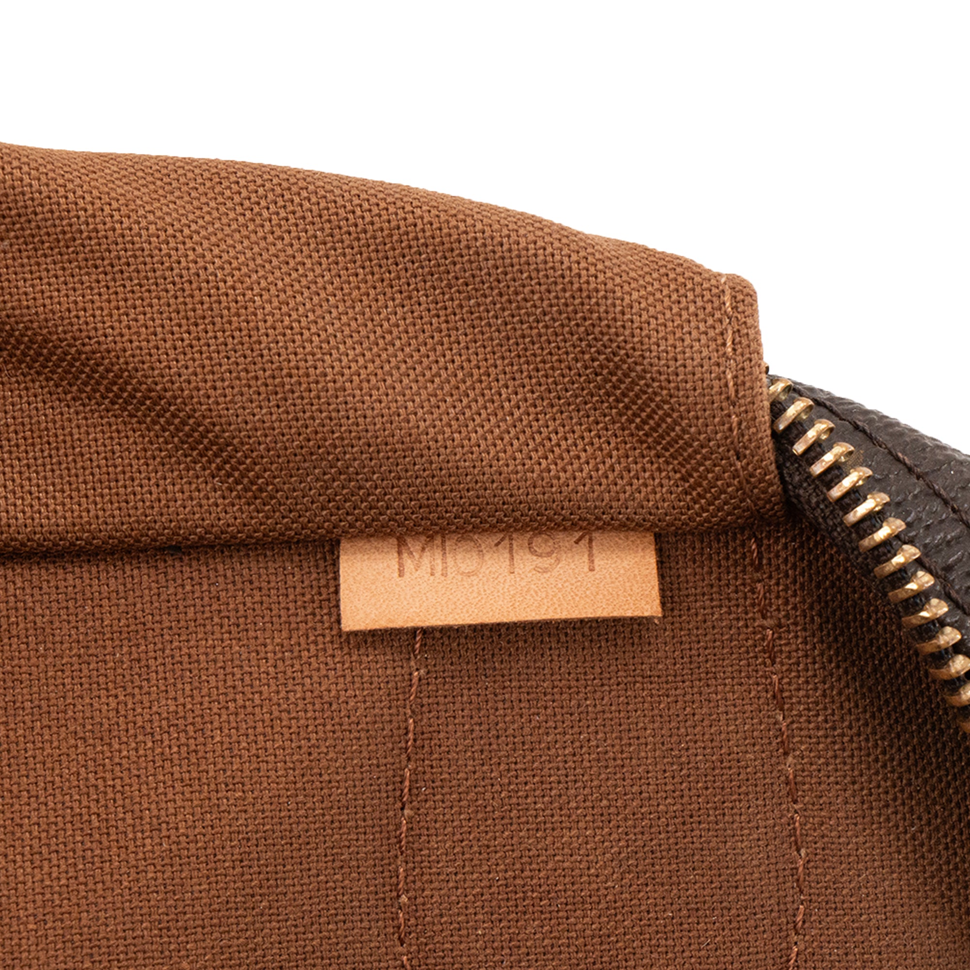 LOUIS VUITTON - Sac à main Montorgueil Louis Vuitton en toile enduite monogrammée marron