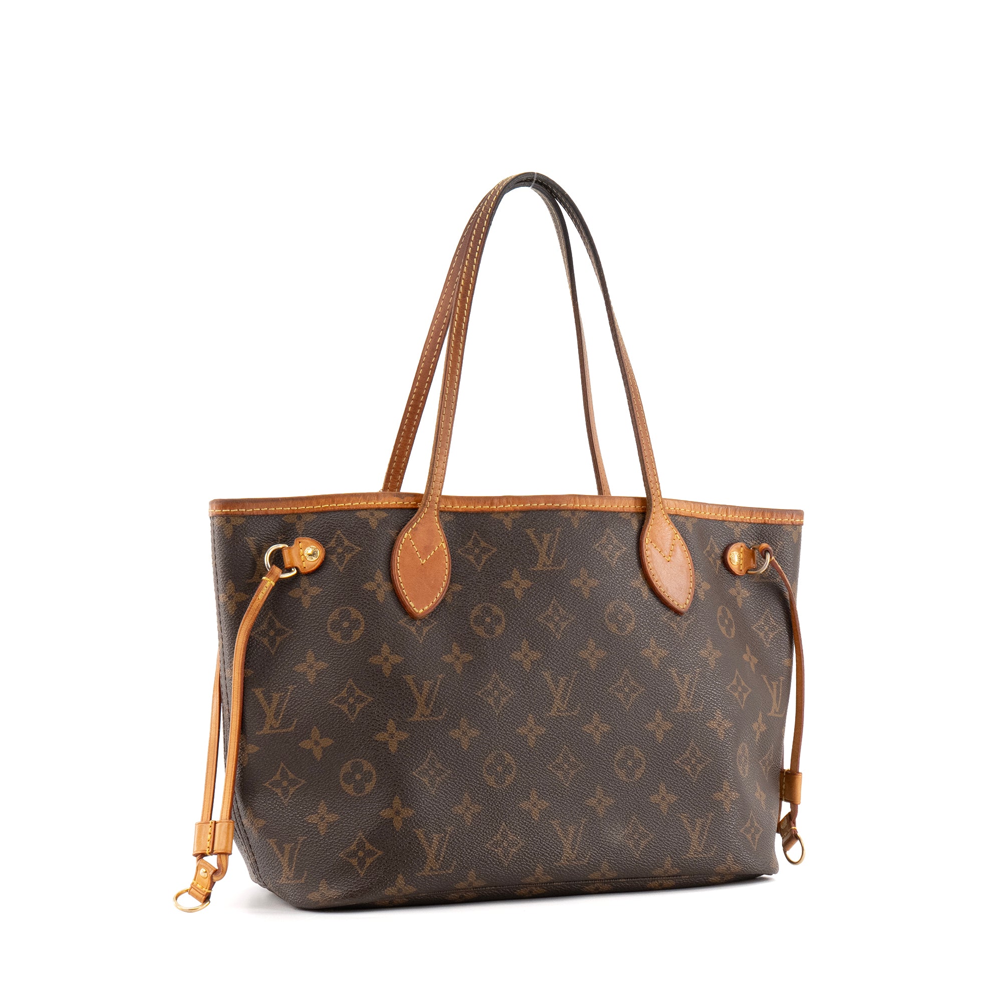 LOUIS VUITTON - Sac à main Neverfull PM Louis Vuitton en toile enduite monogrammée