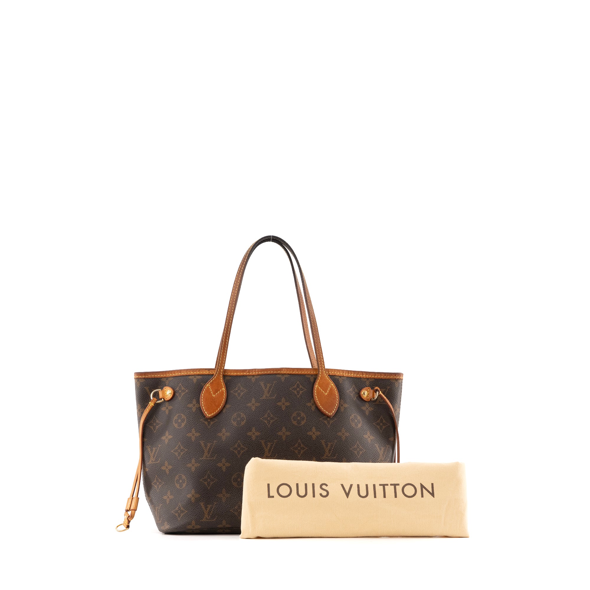LOUIS VUITTON - Sac à main Neverfull PM Louis Vuitton en toile enduite monogrammée