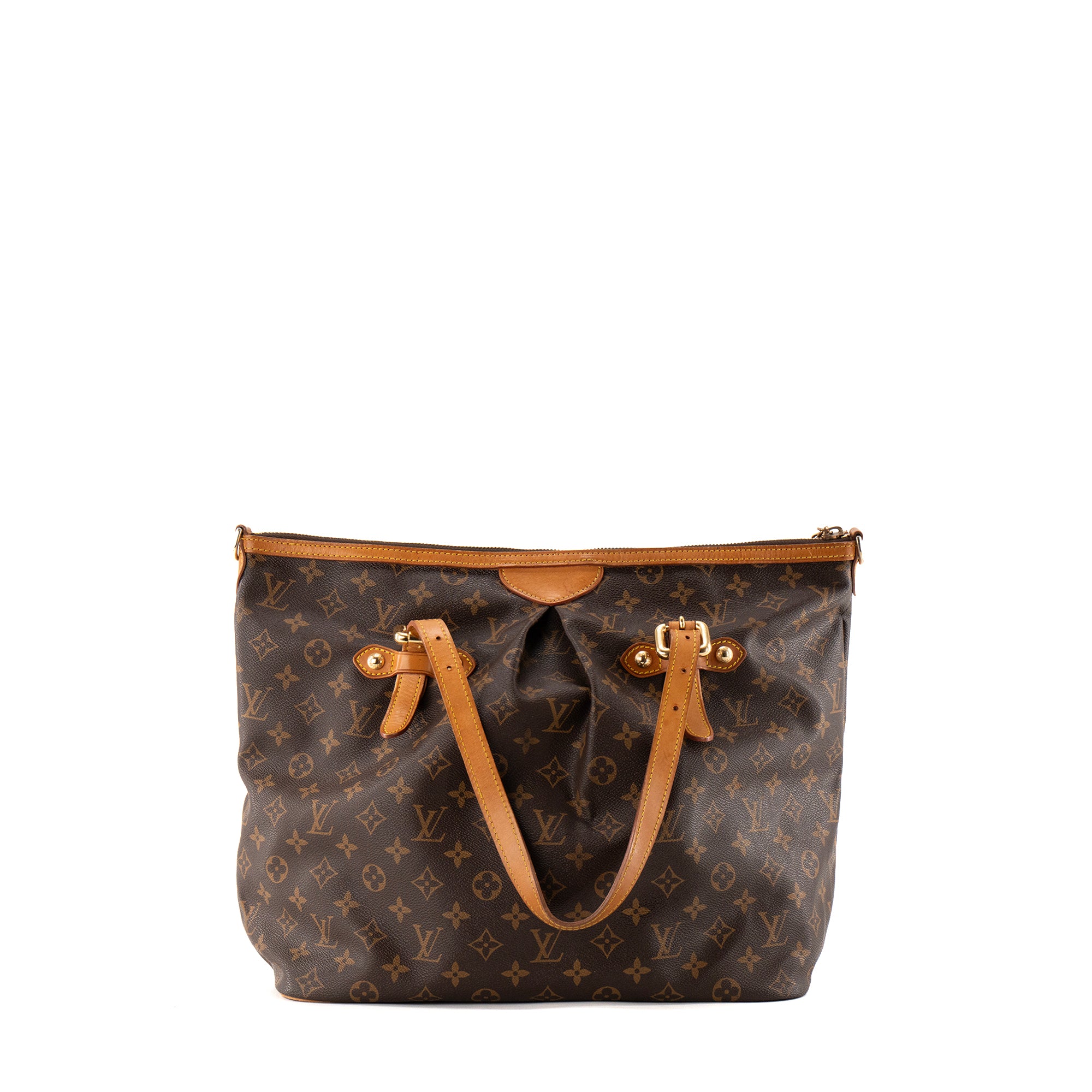 LOUIS VUITTON - Sac à main  Palermo Louis Vuitton en toile enduite monogrammée vintage