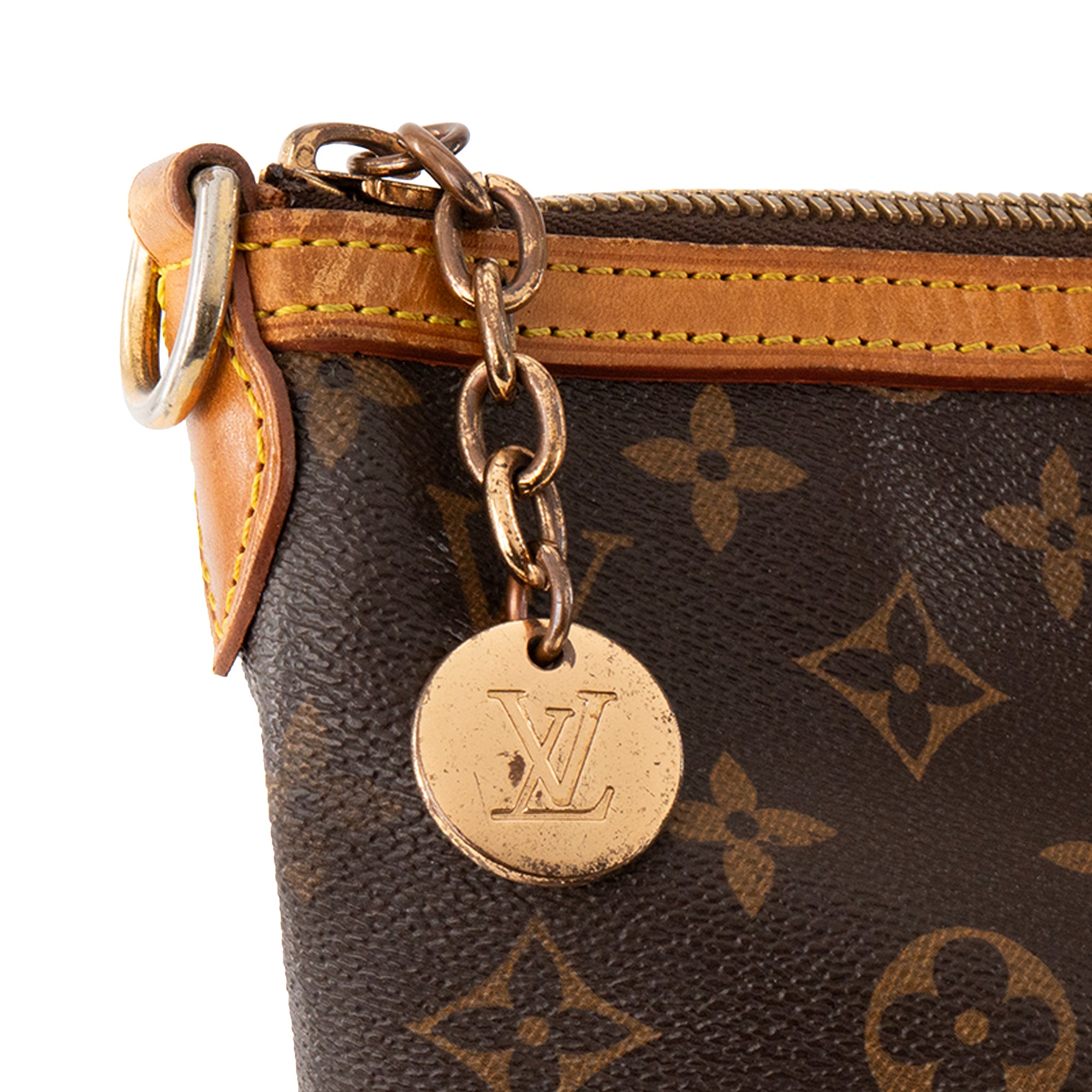 LOUIS VUITTON - Sac à main  Palermo Louis Vuitton en toile enduite monogrammée vintage