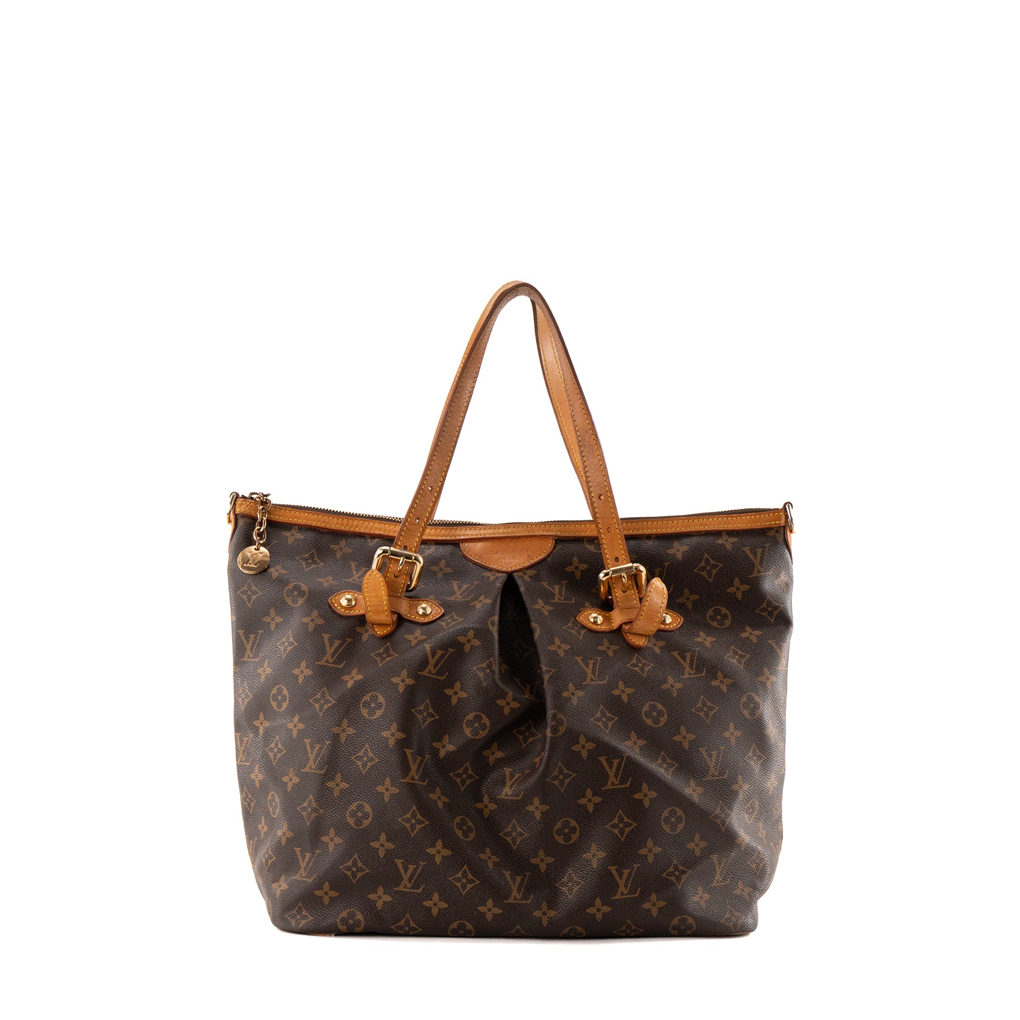 LOUIS VUITTON - Sac à main  Palermo Louis Vuitton en toile enduite monogrammée vintage