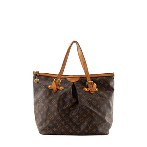 LOUIS VUITTON - Sac à main  Palermo Louis Vuitton en toile enduite monogrammée vintage