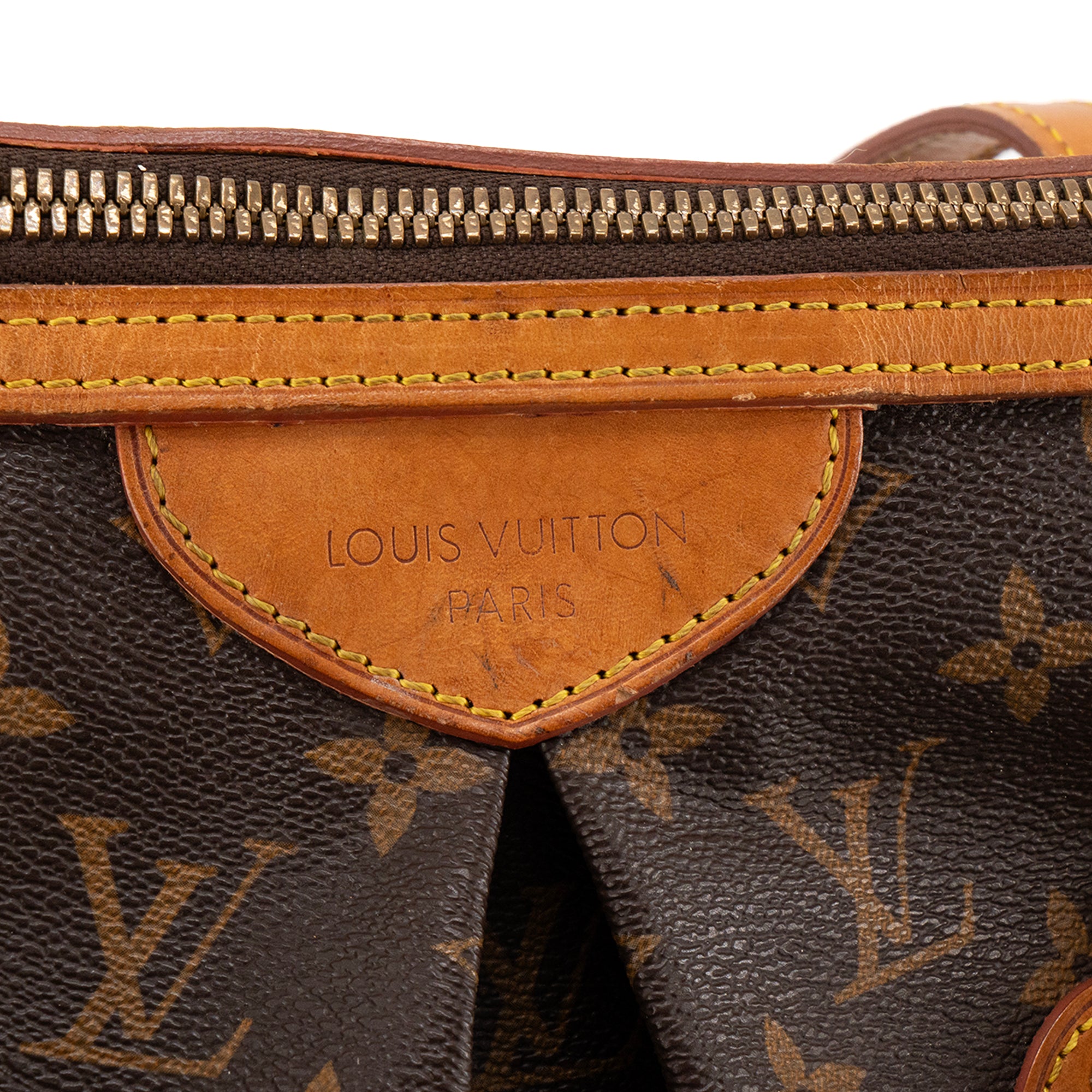LOUIS VUITTON - Sac à main  Palermo Louis Vuitton en toile enduite monogrammée vintage