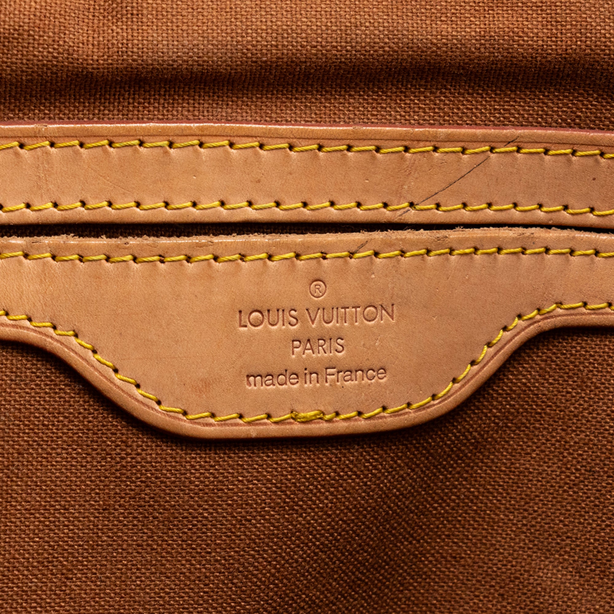 LOUIS VUITTON - Sac à main  Palermo Louis Vuitton en toile enduite monogrammée vintage