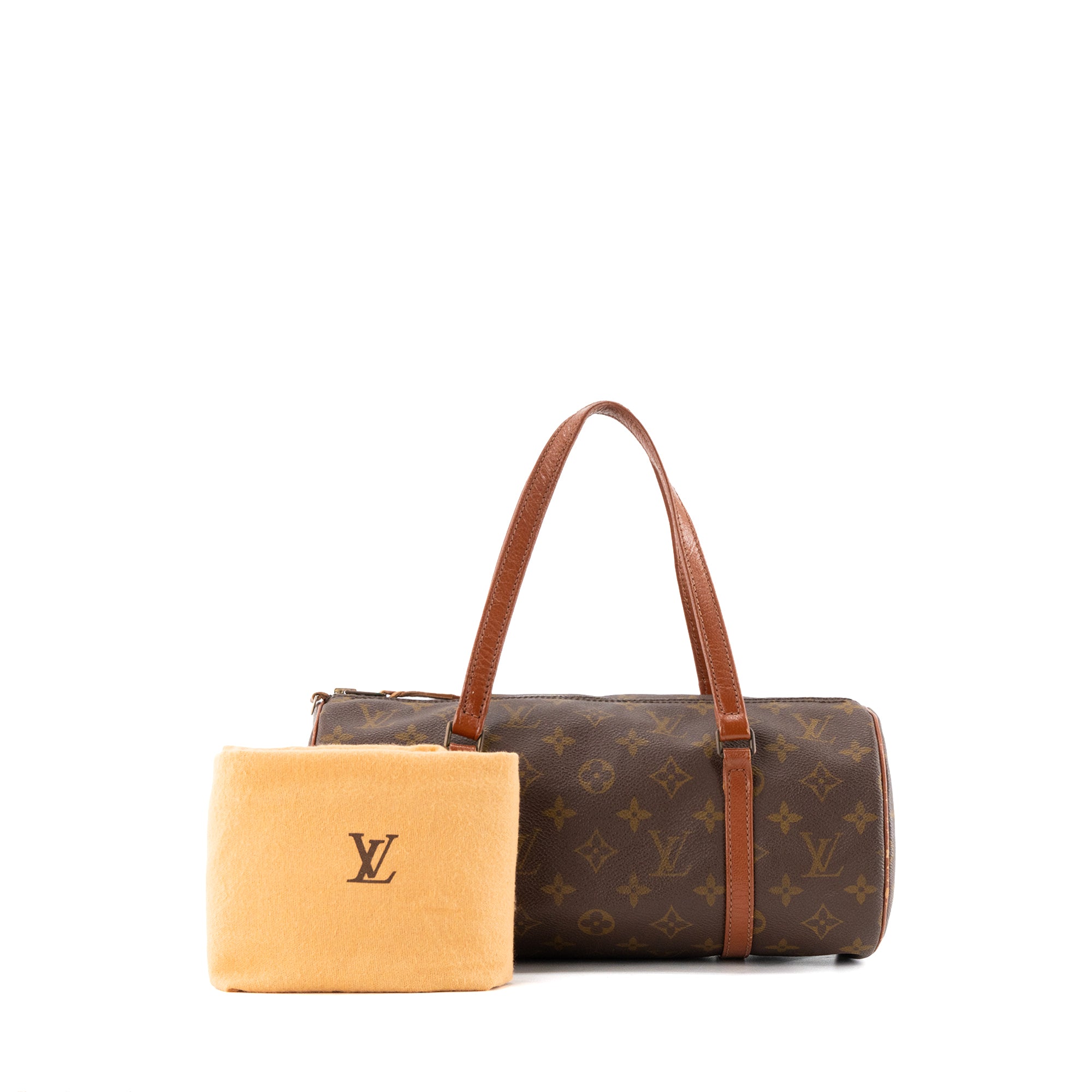 LOUIS VUITTON - Sac à main Papillon GM Louis Vuitton en toile enduite monogrammée vintage