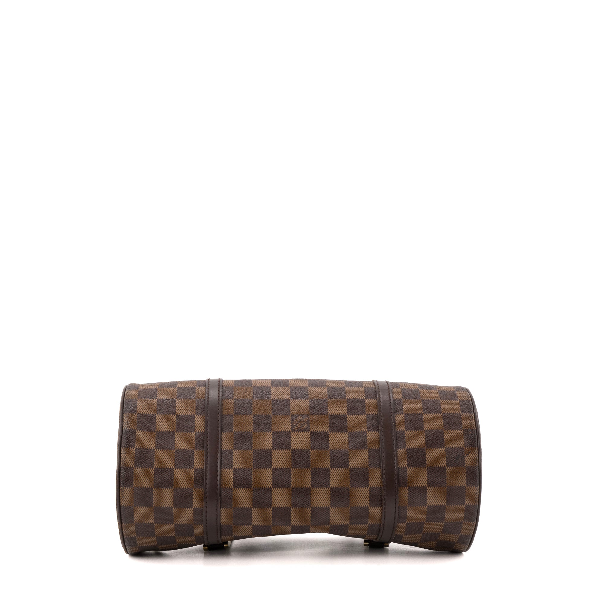 LOUIS VUITTON - Sac à main Papillon Louis Vuitton en toile damier ébène vintage