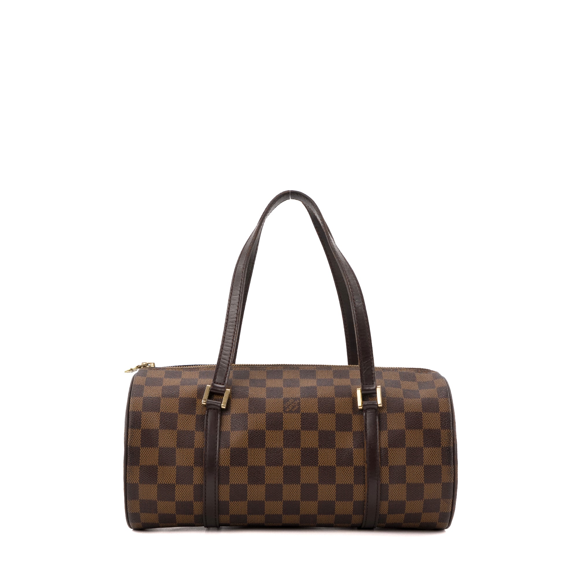 LOUIS VUITTON - Sac à main Papillon Louis Vuitton en toile damier ébène vintage