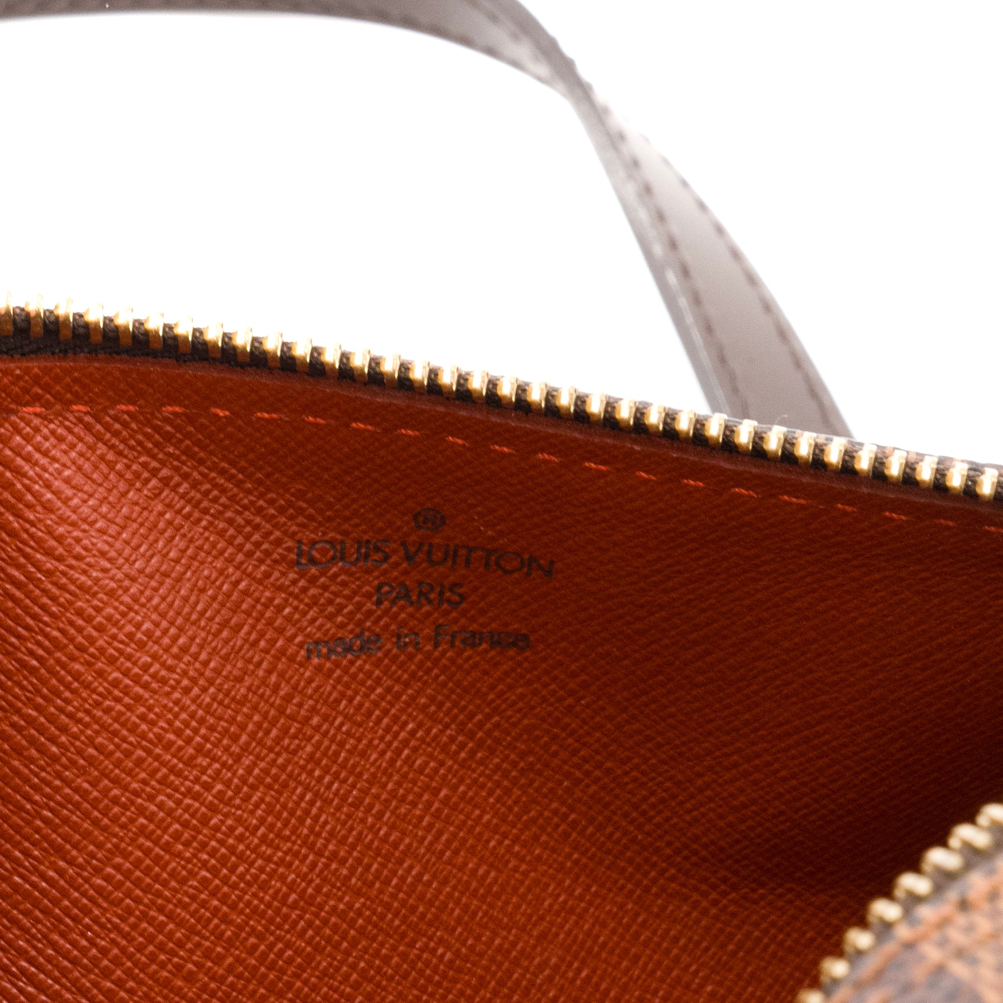 LOUIS VUITTON - Sac à main Papillon Louis Vuitton en toile enduite damier ébène