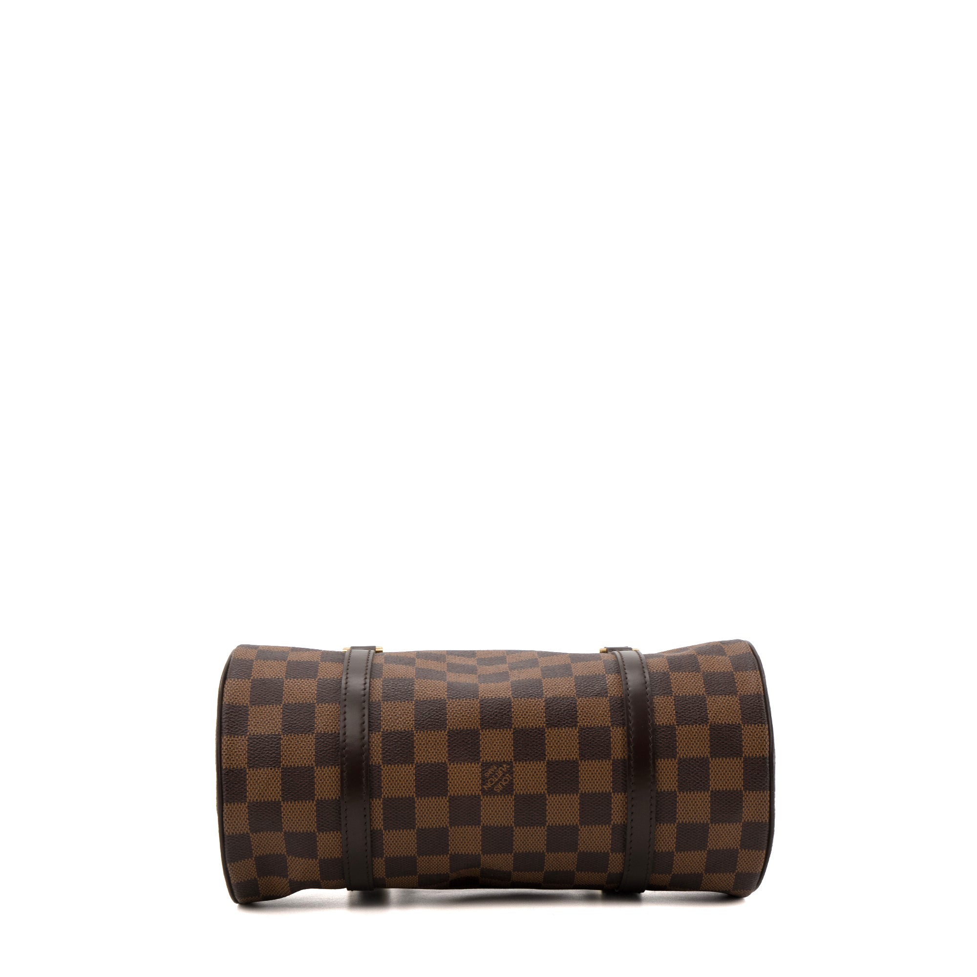 LOUIS VUITTON - Sac à main Papillon Louis Vuitton en toile enduite damier ébène