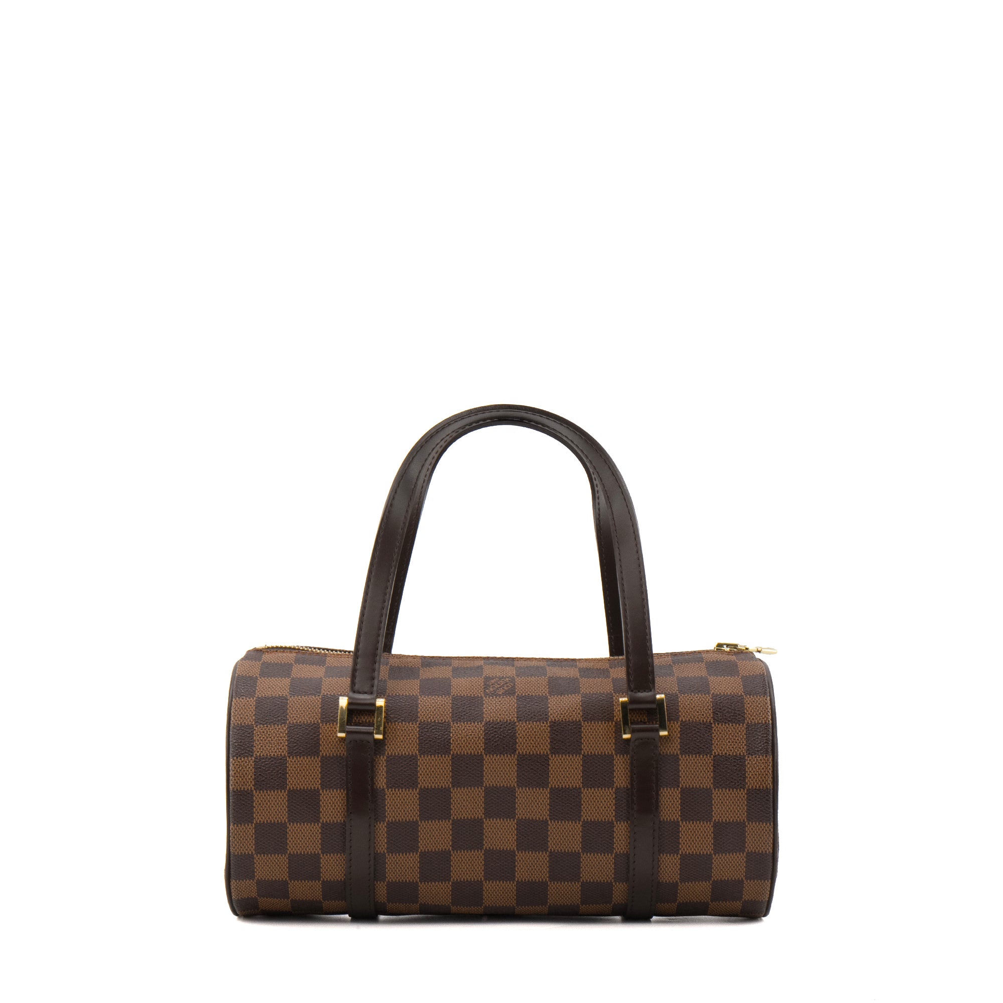 LOUIS VUITTON - Sac à main Papillon Louis Vuitton en toile enduite damier ébène
