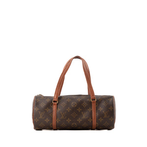 LOUIS VUITTON - Sac à main Papillon Louis Vuitton en toile monogrammée marron vintage